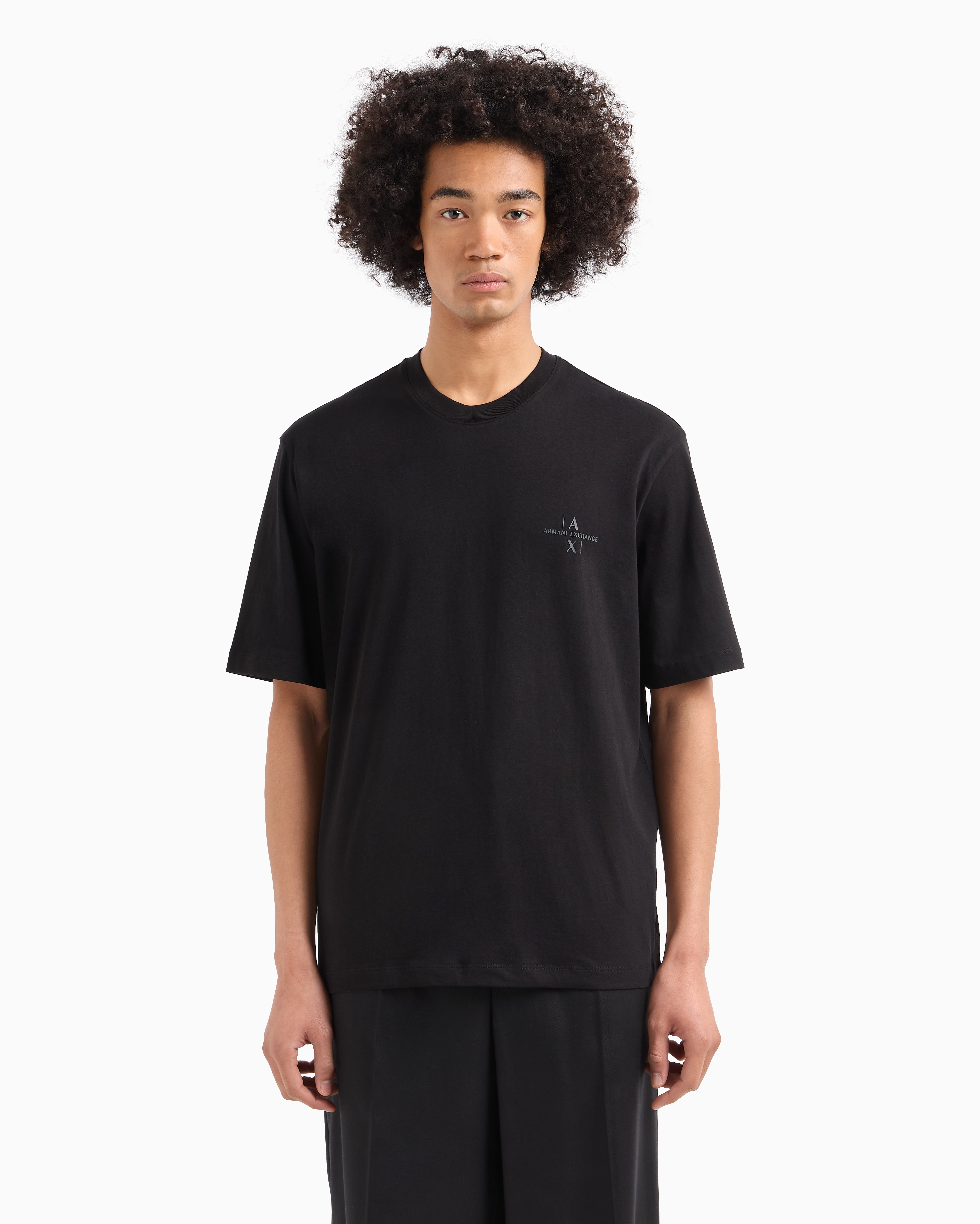 Regular fit cotton T-shirt with logo