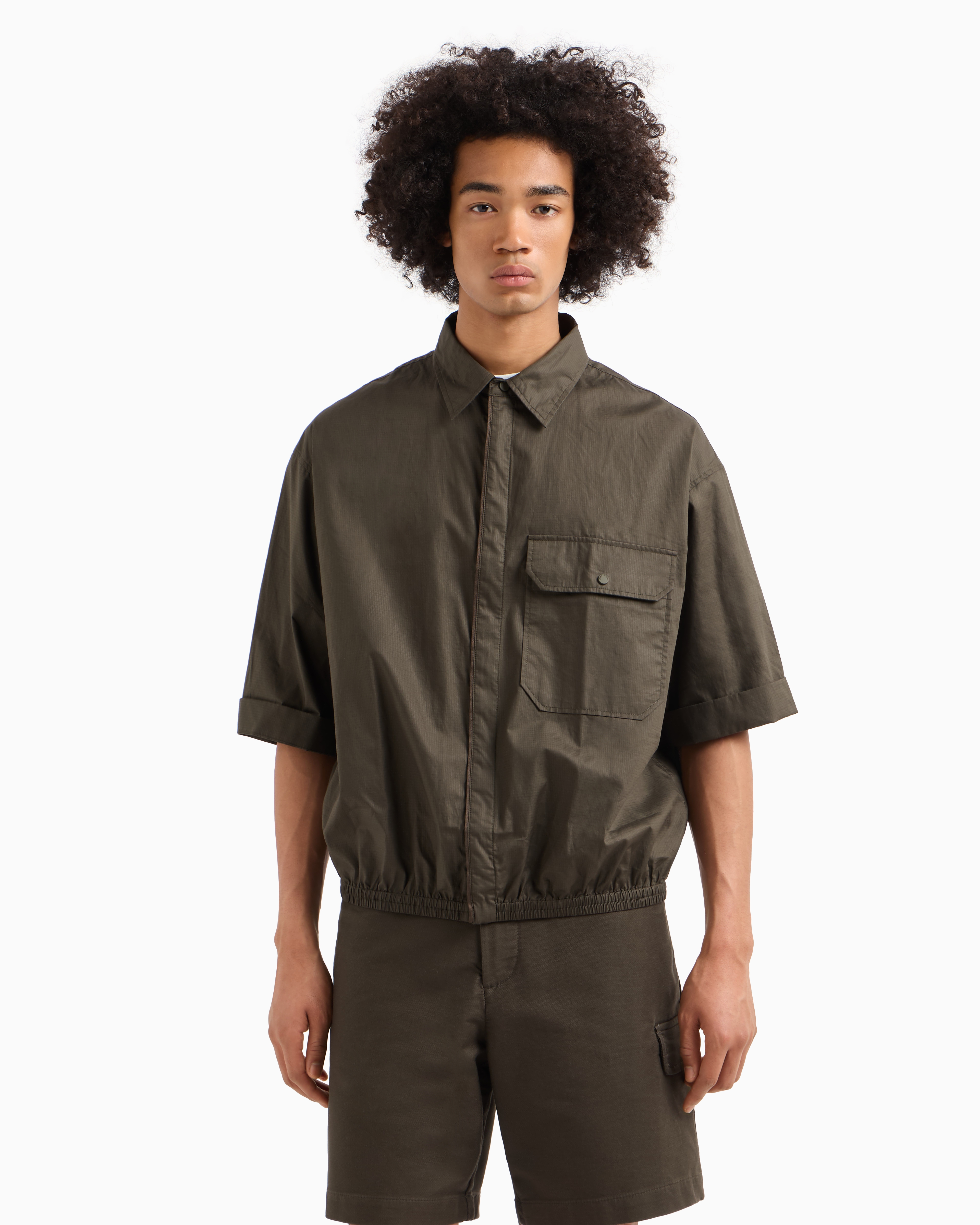 Armani Exchange Casual Shirts In Green