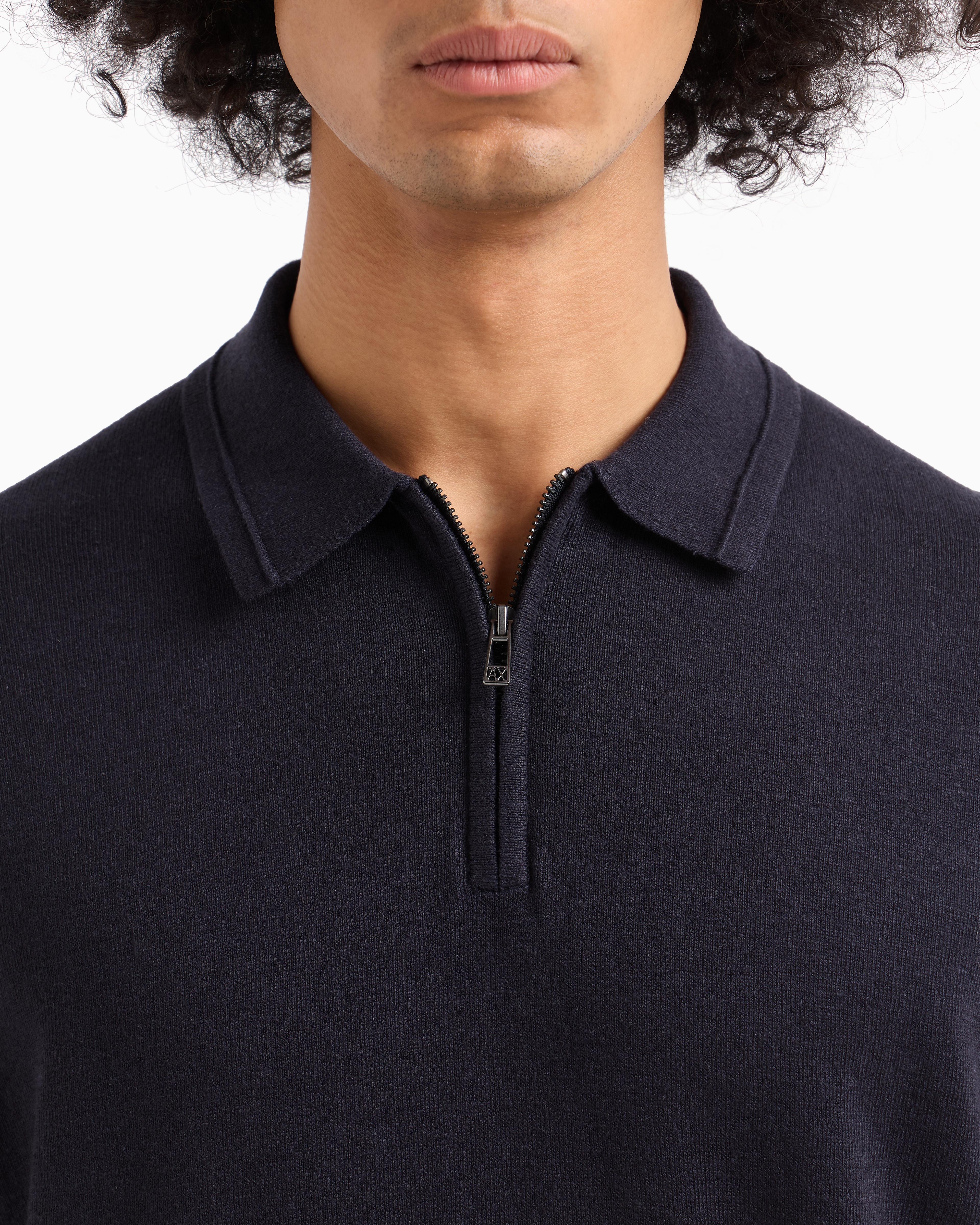 Armani Exchange - Knitted Tops, Man, Navy_blue, Size: