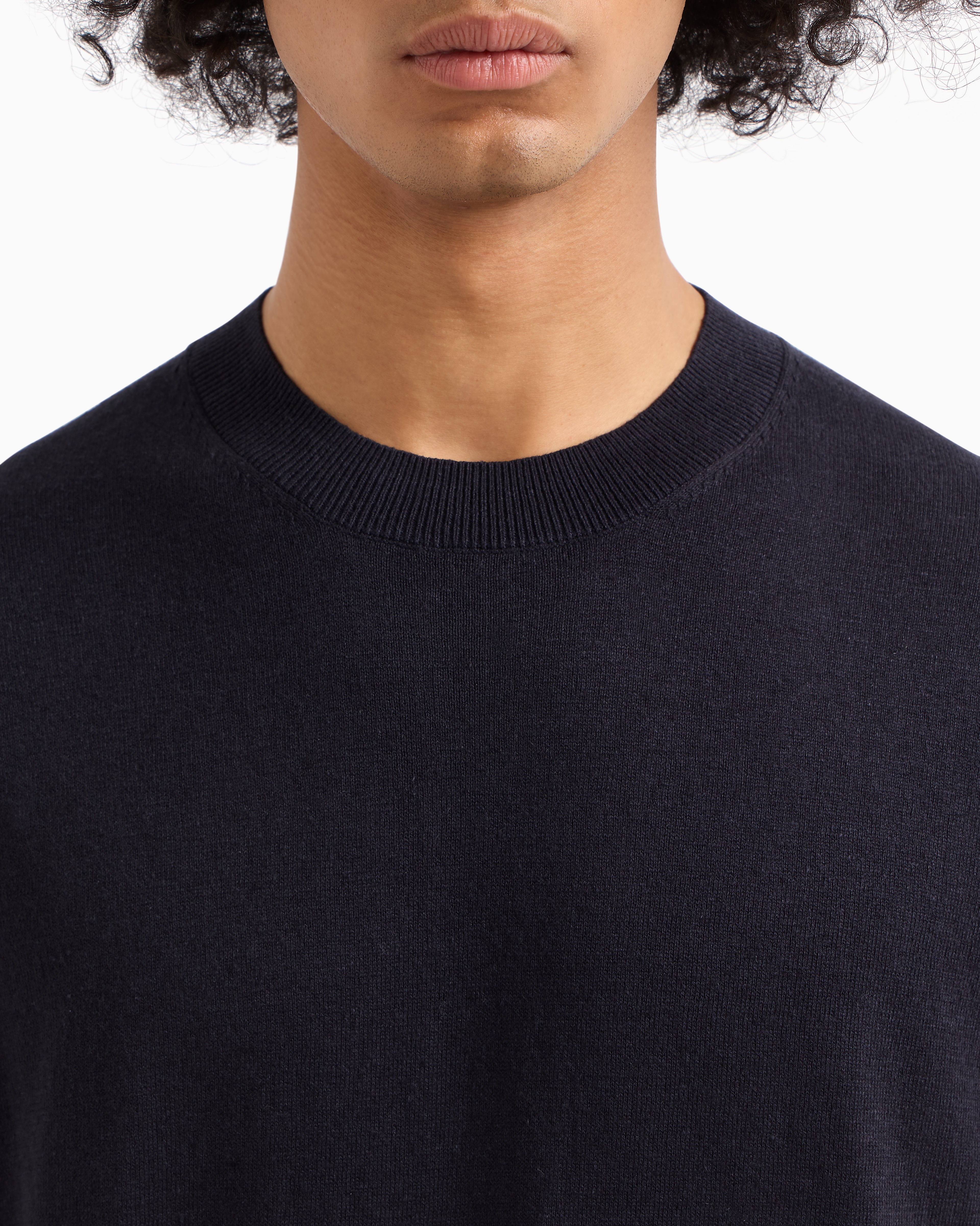 Armani Exchange - Knitted Tops, Man, Navy_blue, Size: