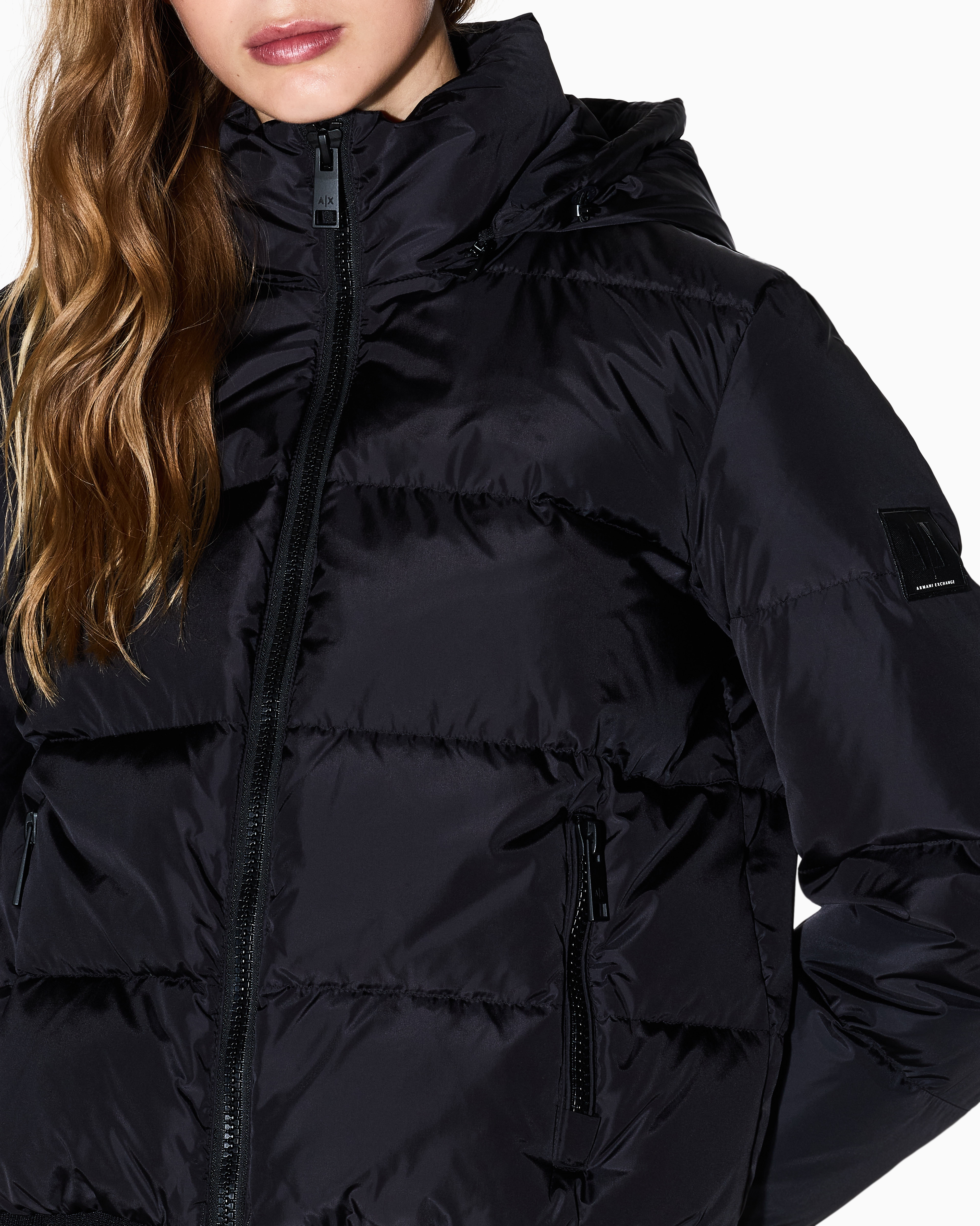 Armani Exchange Down Jackets In Black