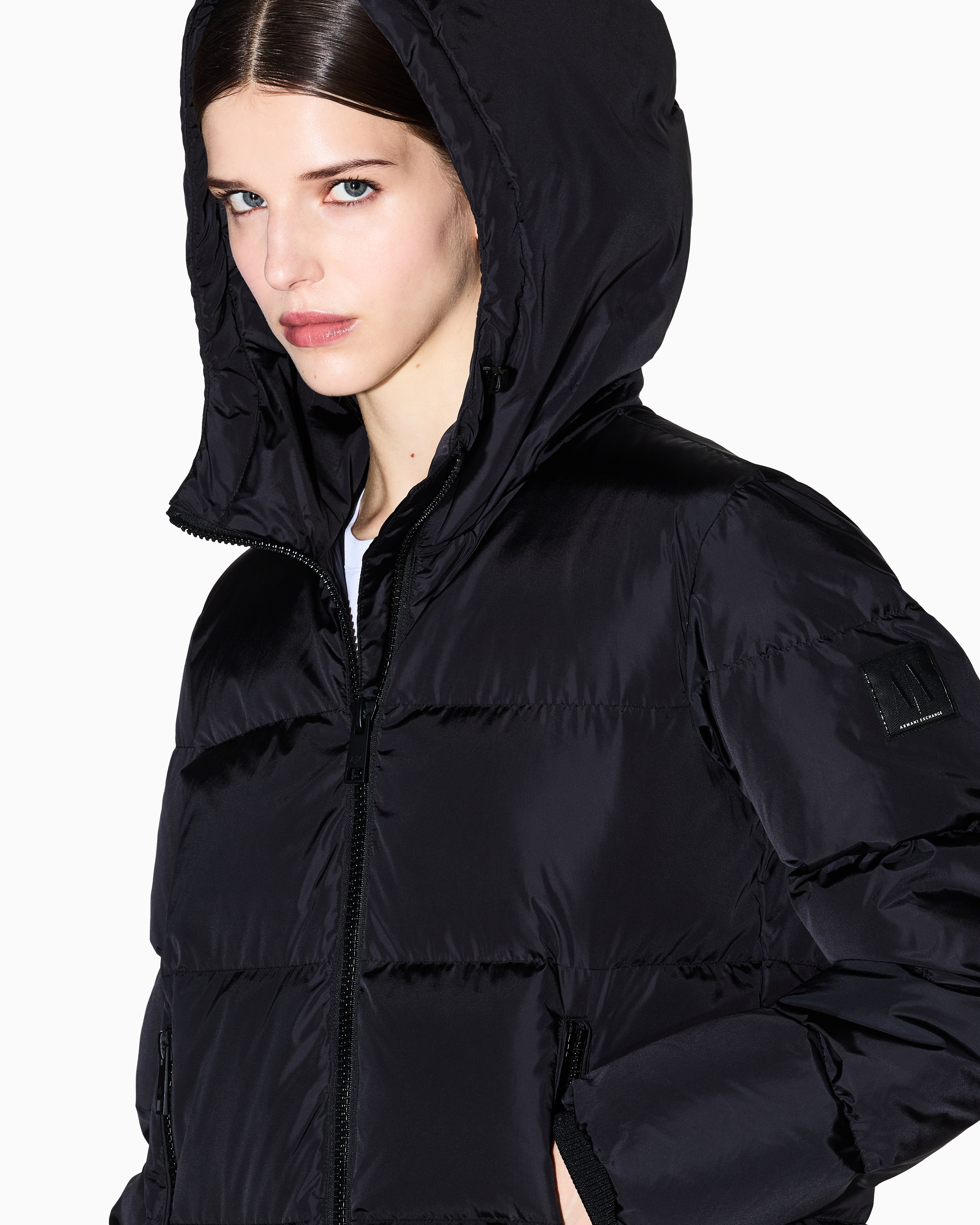Armani Exchange Down Jackets In Black
