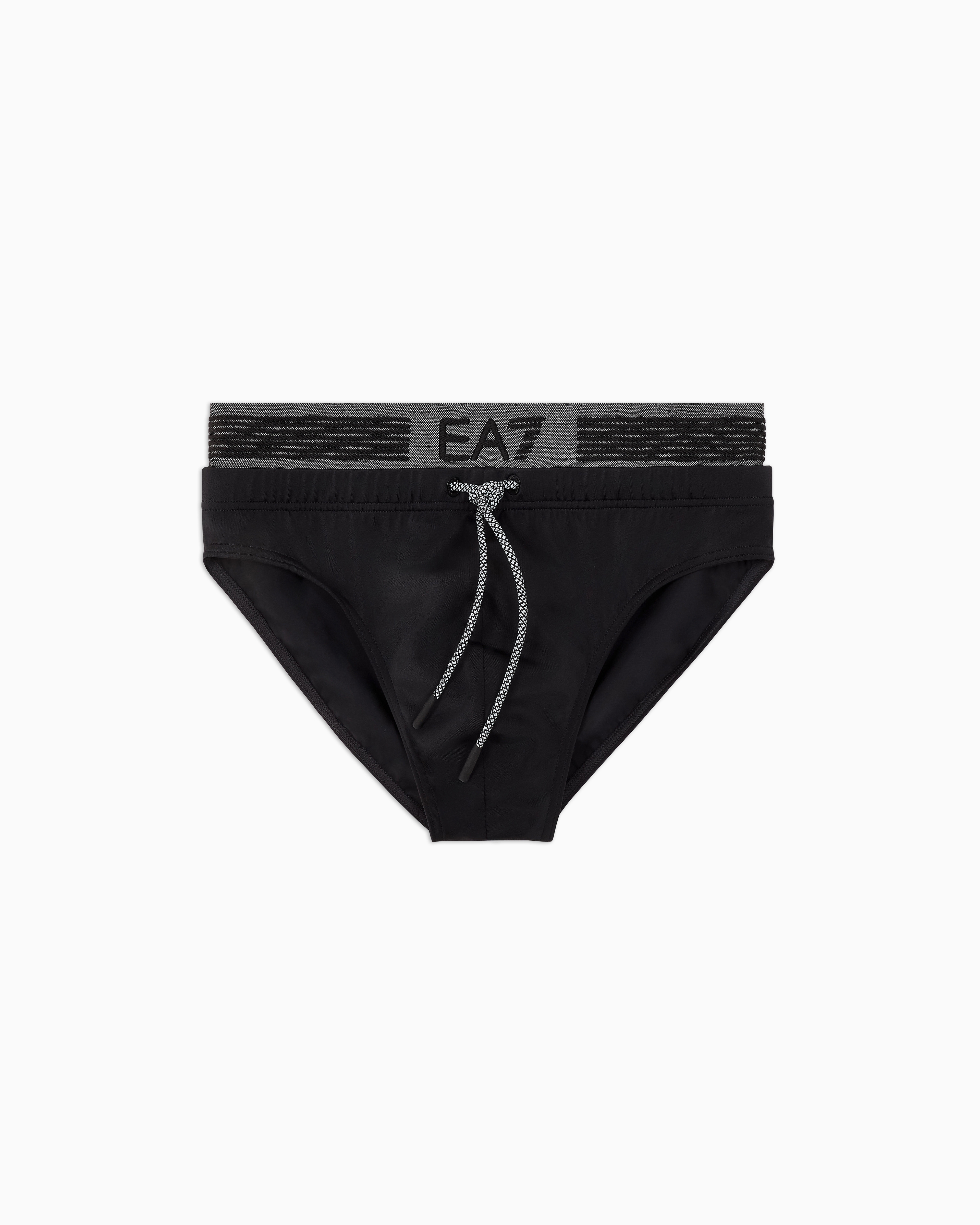 Ea7 Beachwear Briefs In Black