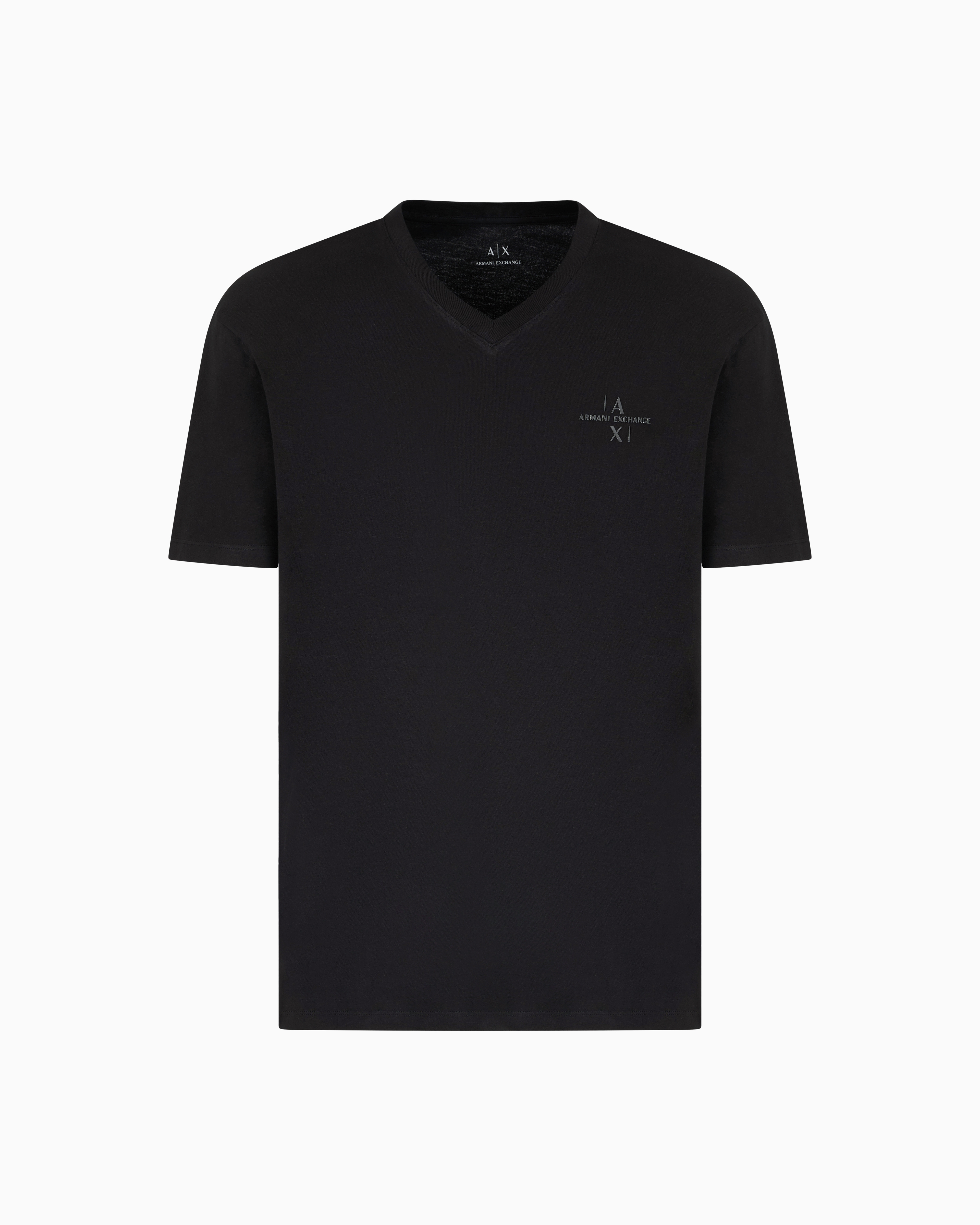 Armani Exchange Regular Fit T-shirts In Black