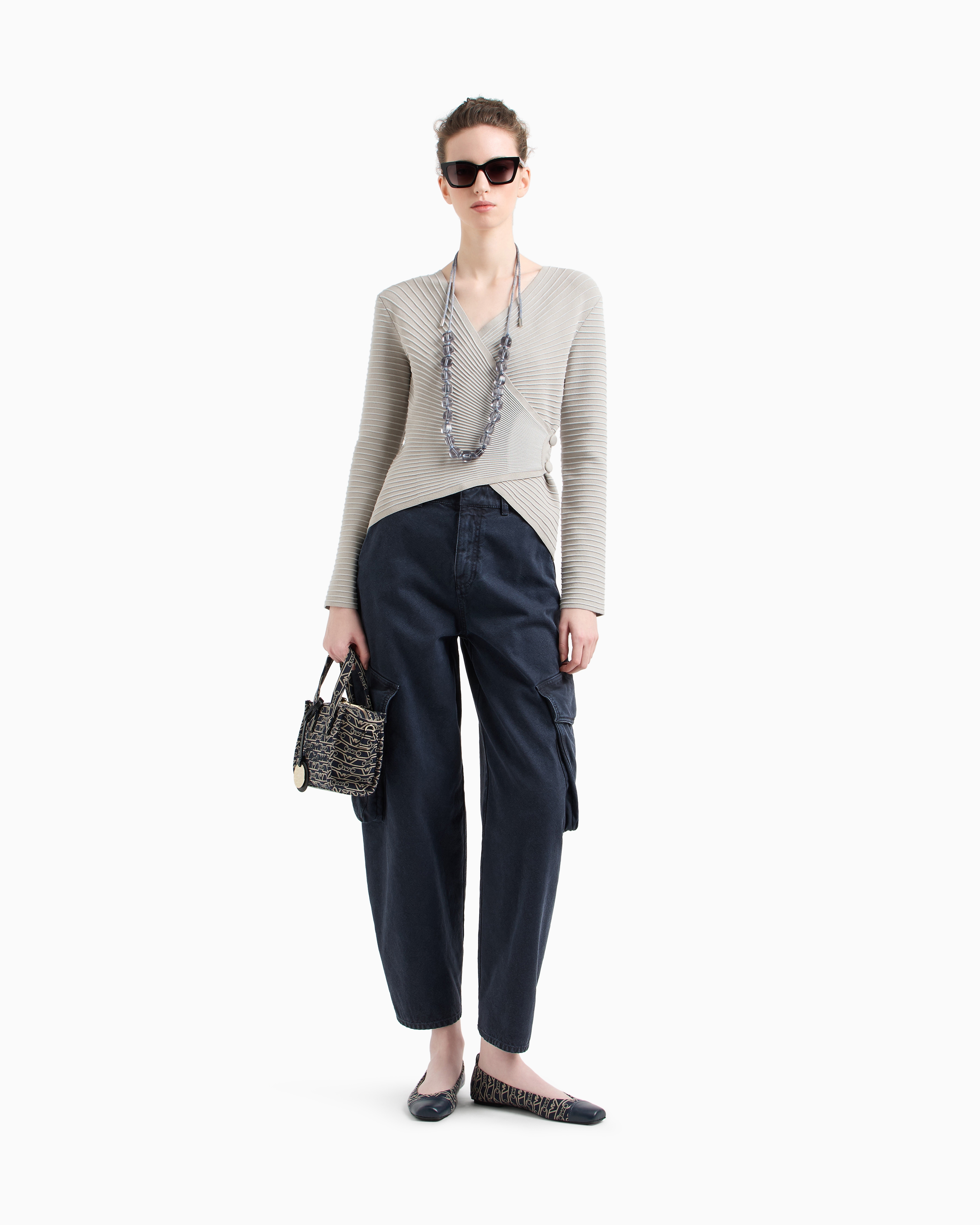 Emporio Armani Cardigans In Grey