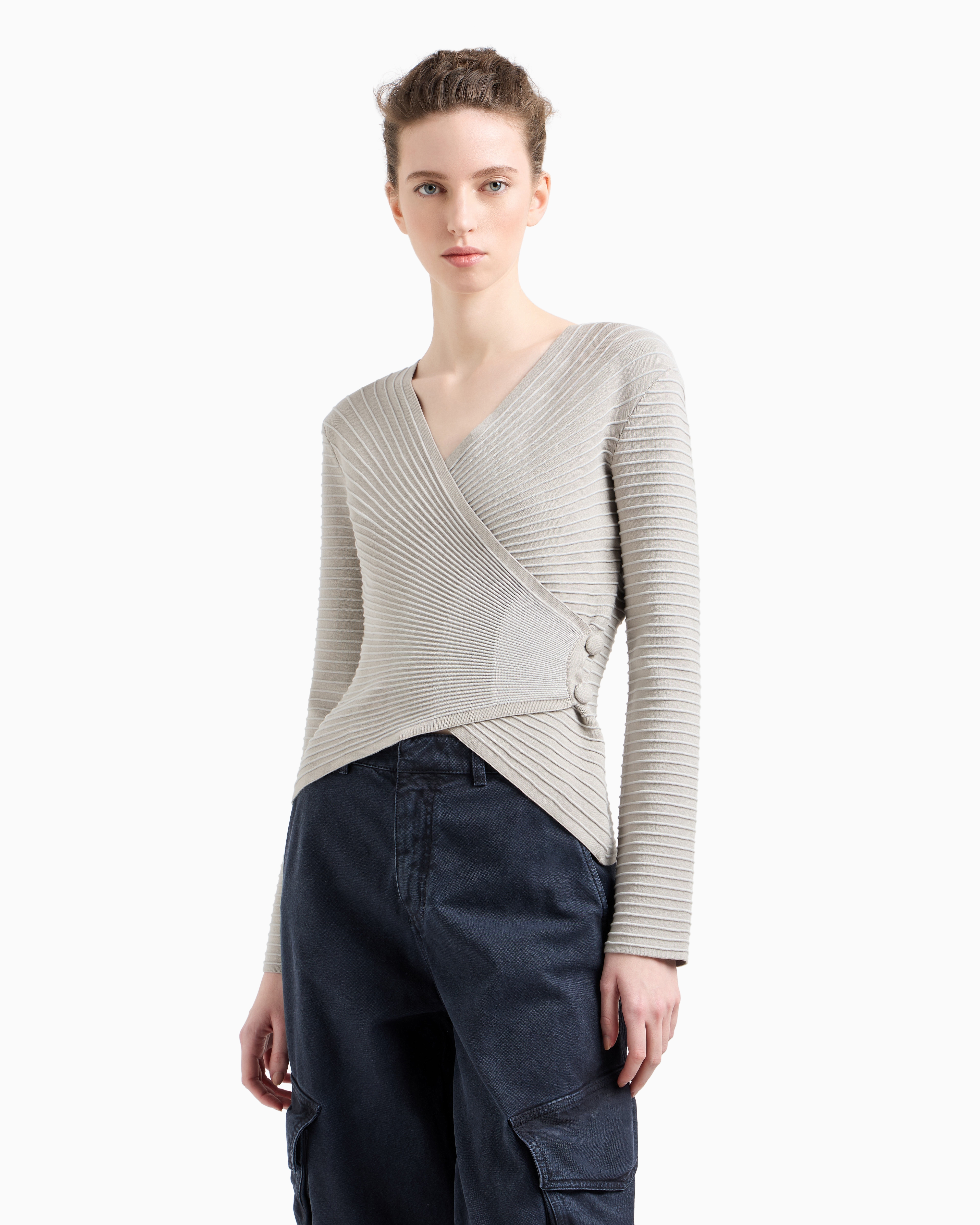 Emporio Armani Cardigans In Grey