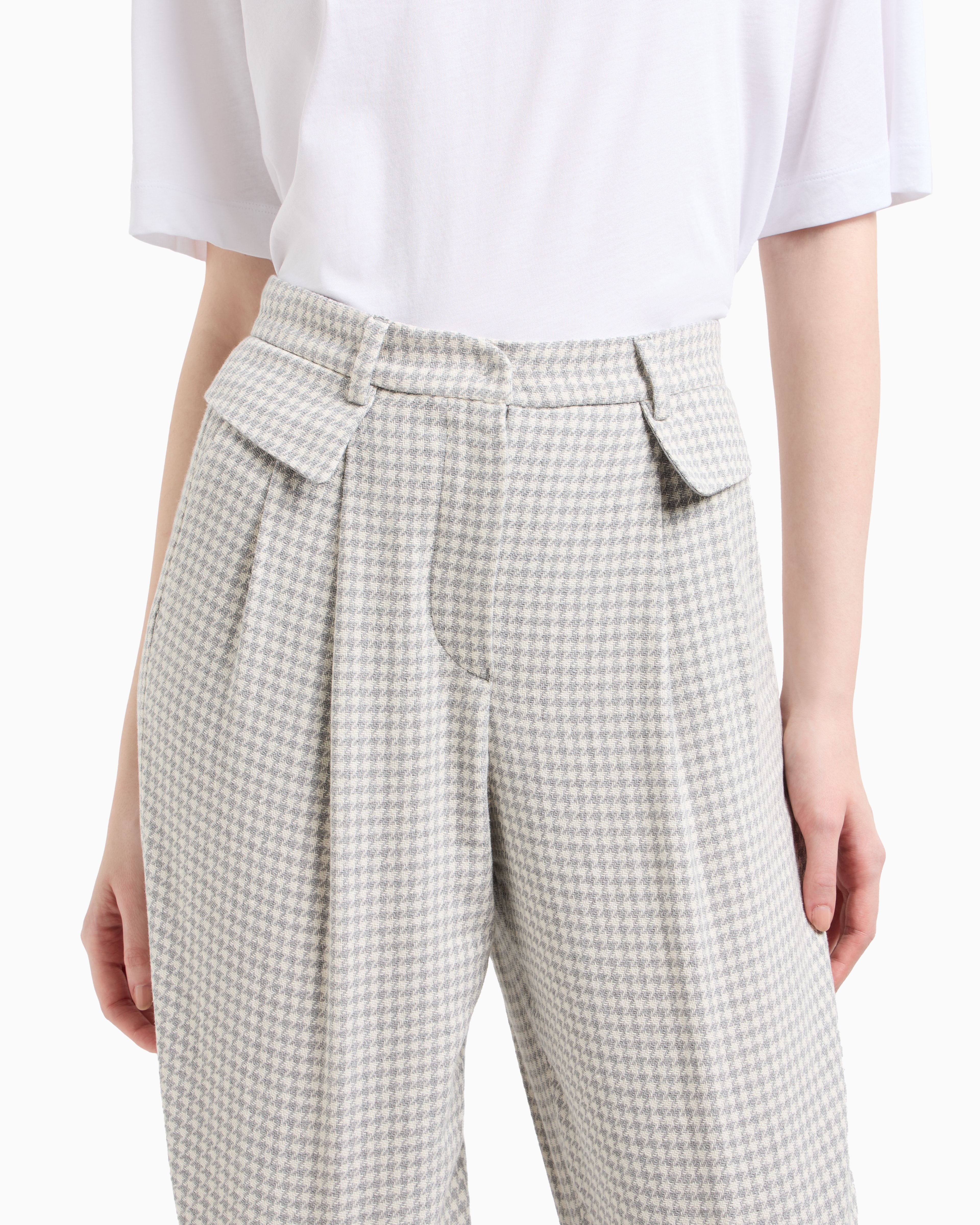 パンツ A FERRETTI FW25 TROUSERS (A0309 6627 0555) Viscose linen trousers stretch | Alberta Ferretti