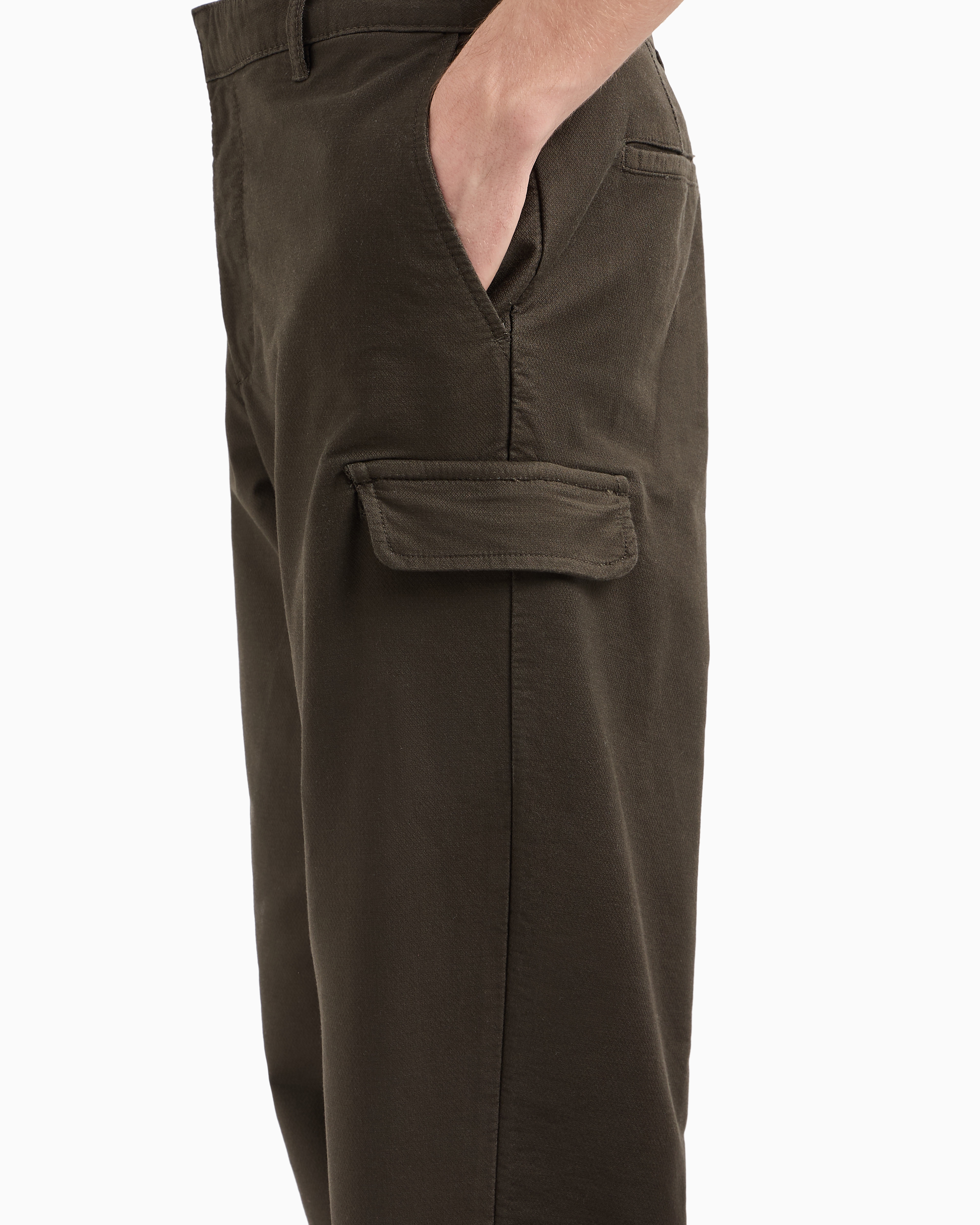 Stretch Cotton Cargo Pants | Armani Exchange