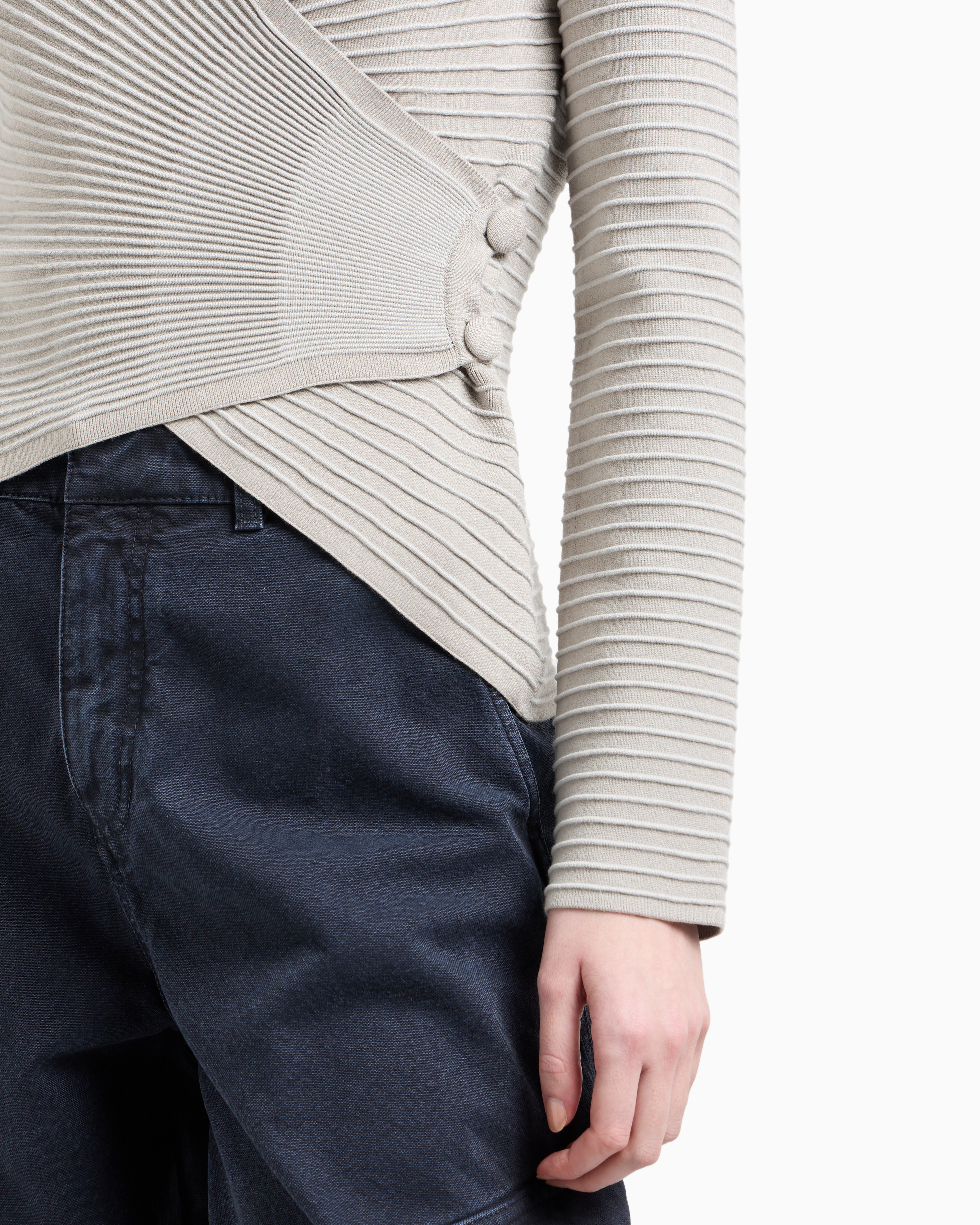 Emporio Armani Cardigans In Grey