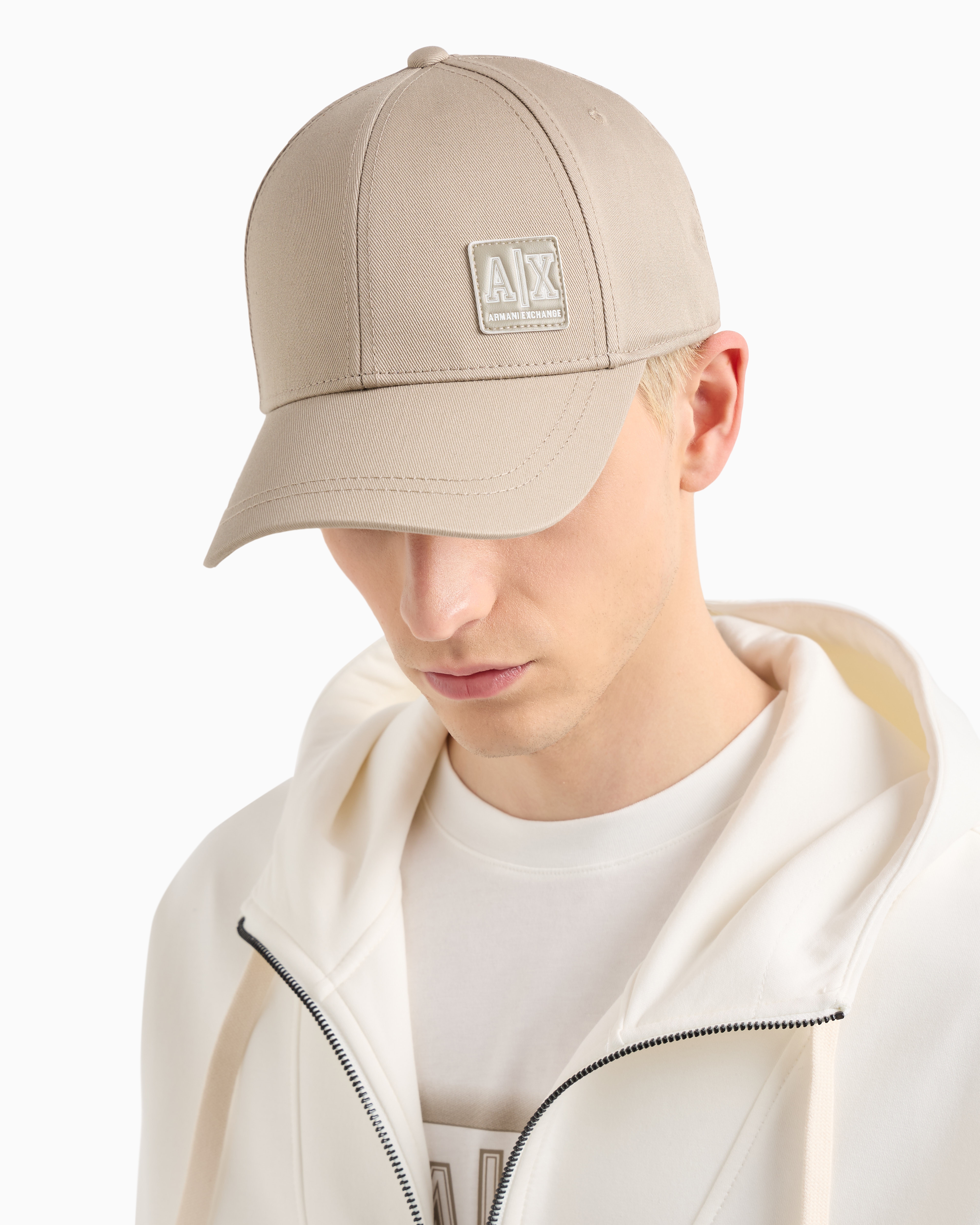 Armani Exchange - Caps, Man, Beige, Size: TU