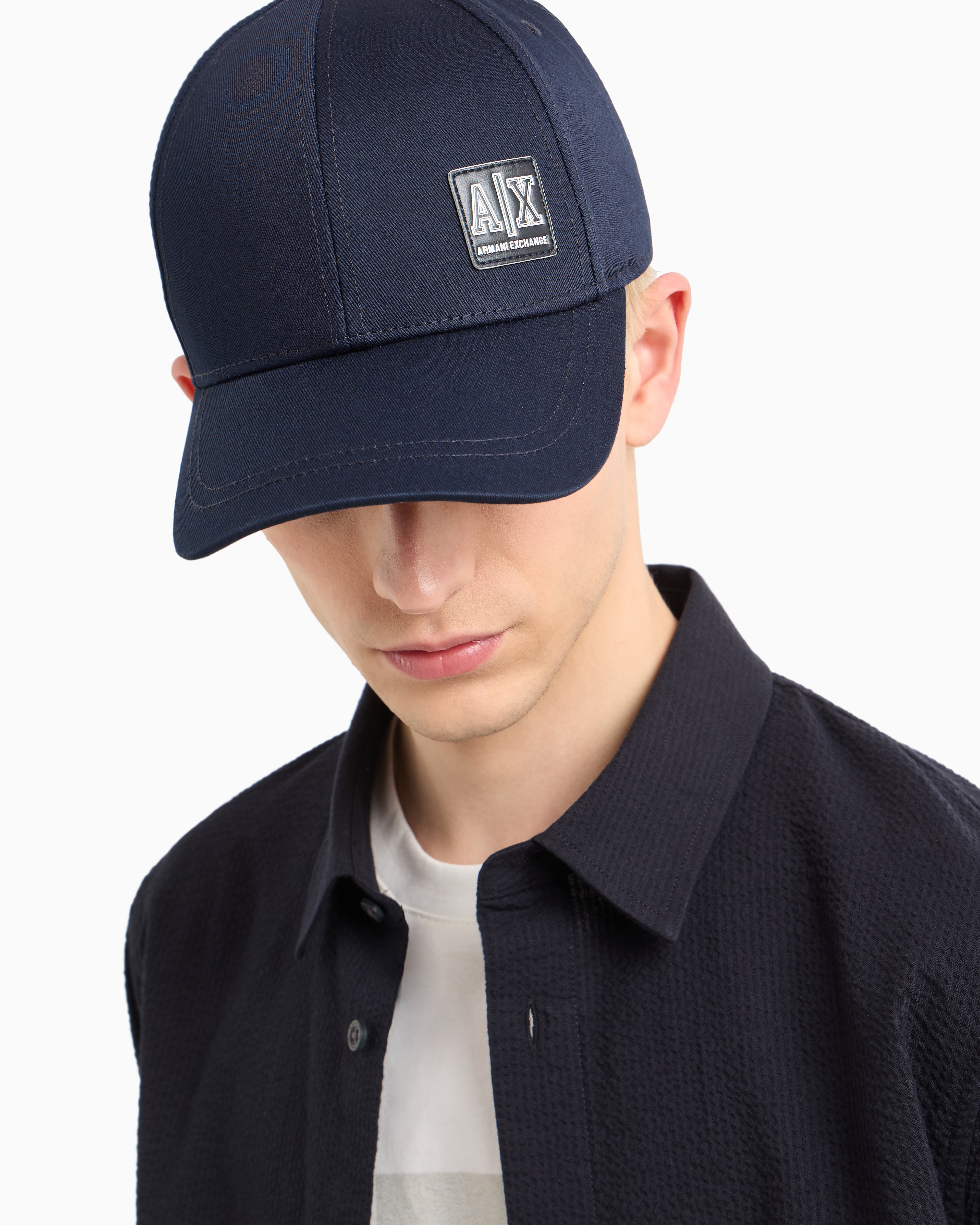 Armani Exchange - Caps, Man, Navy Blue, Size: TU