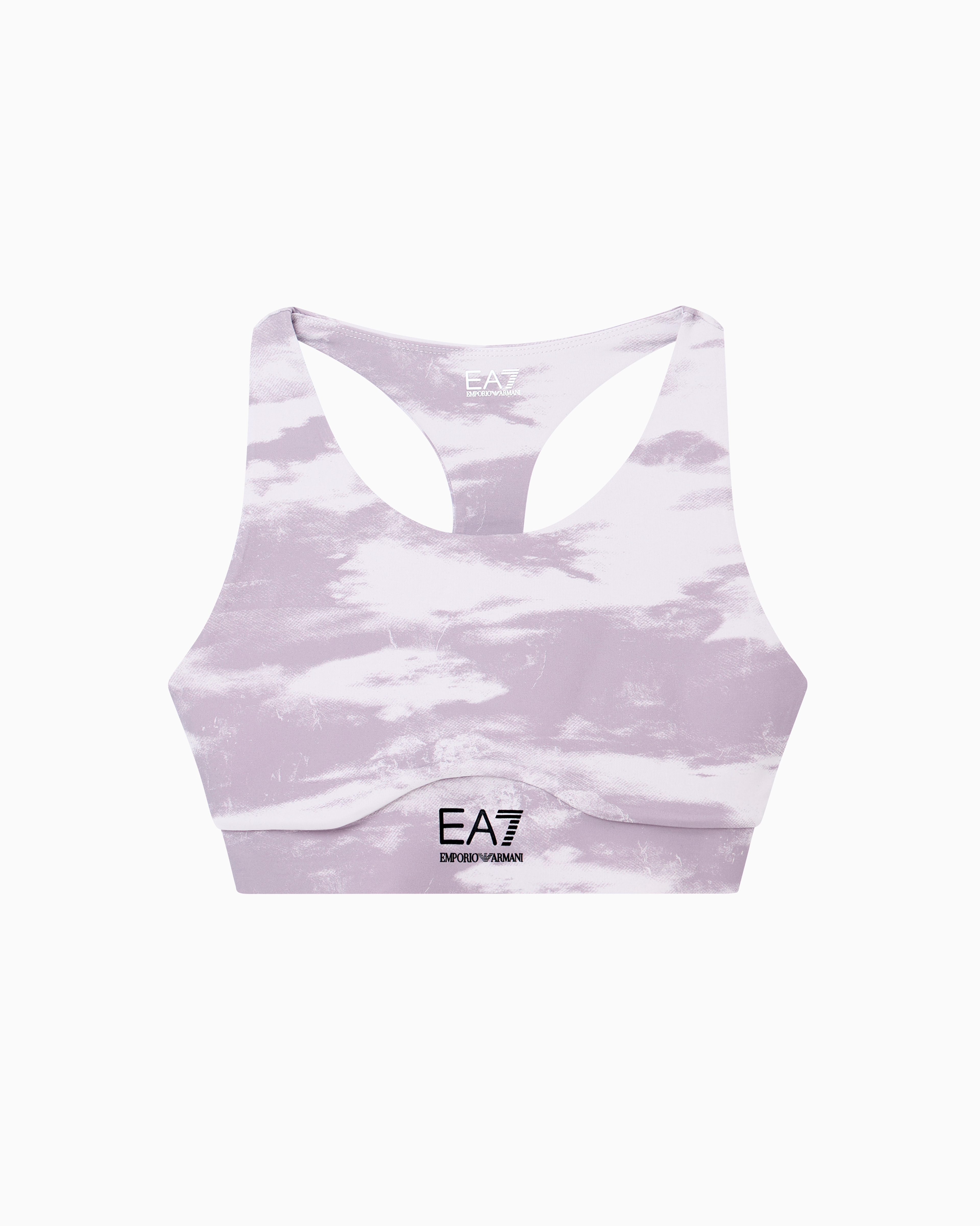 Ea7 Dynamic Athlete Sports Bra In Vigor7 Technical Fabric In Gemustert