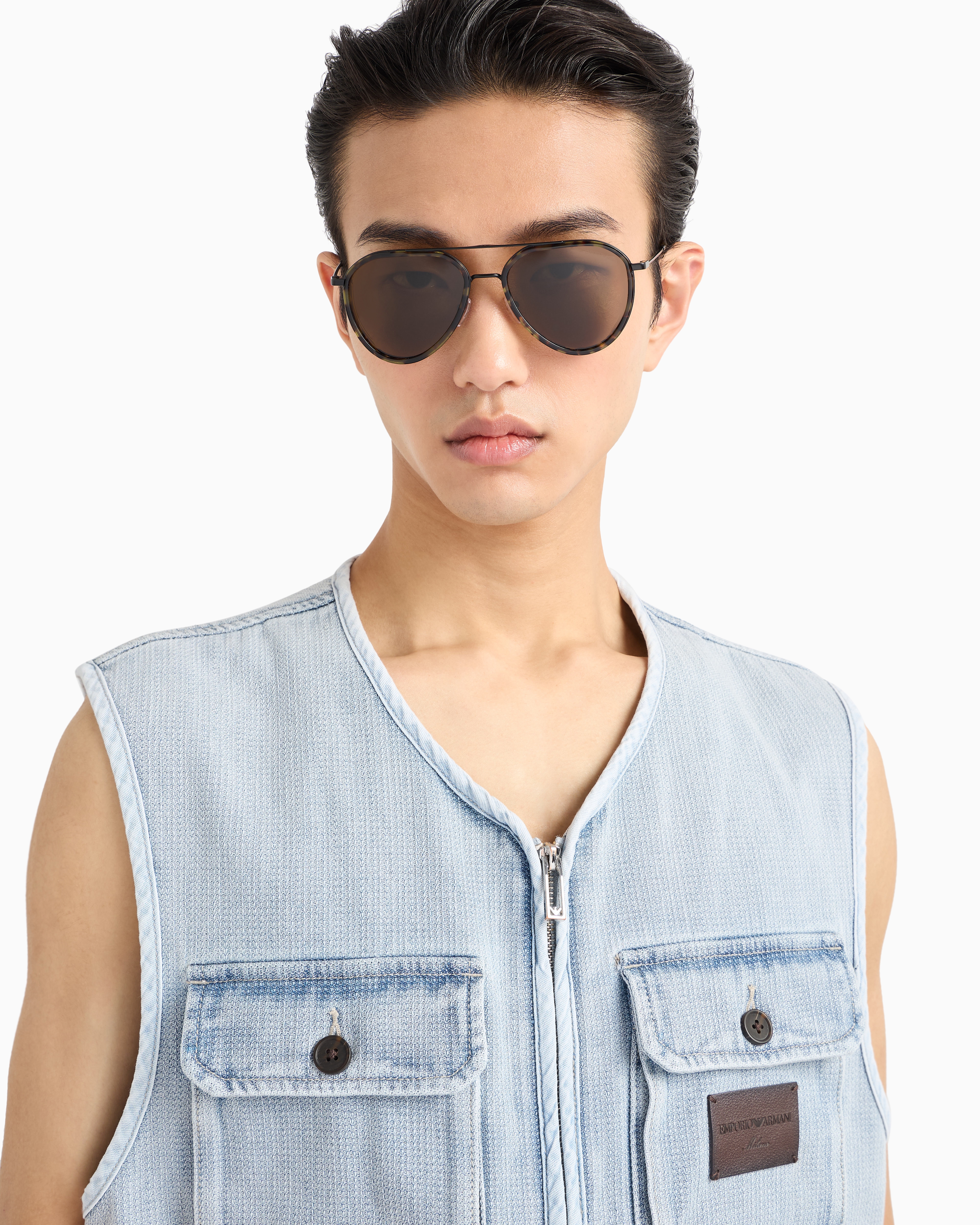 Emporio Armani Sunglasses In Yellow