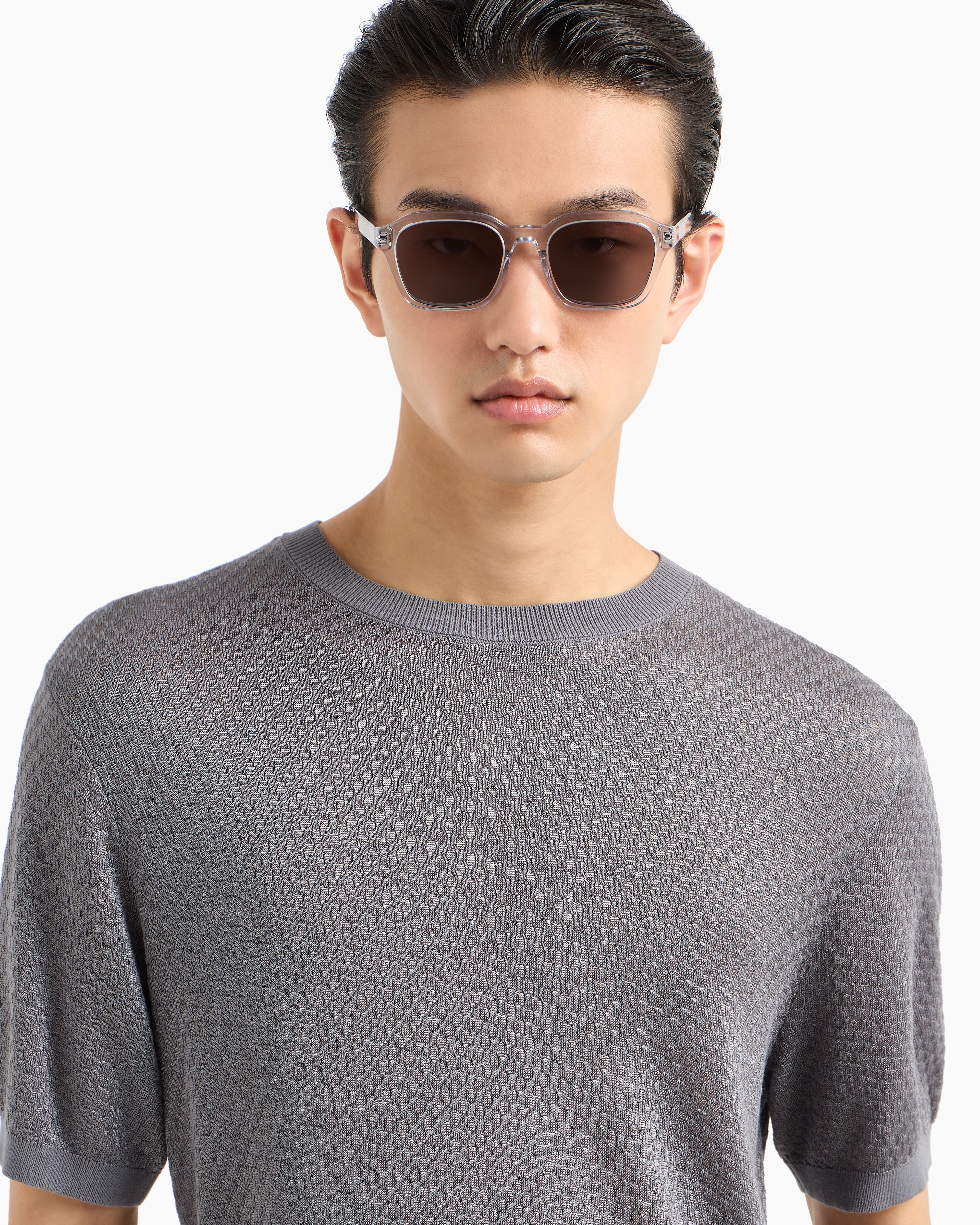 Emporio Armani Sunglasses In Transparent