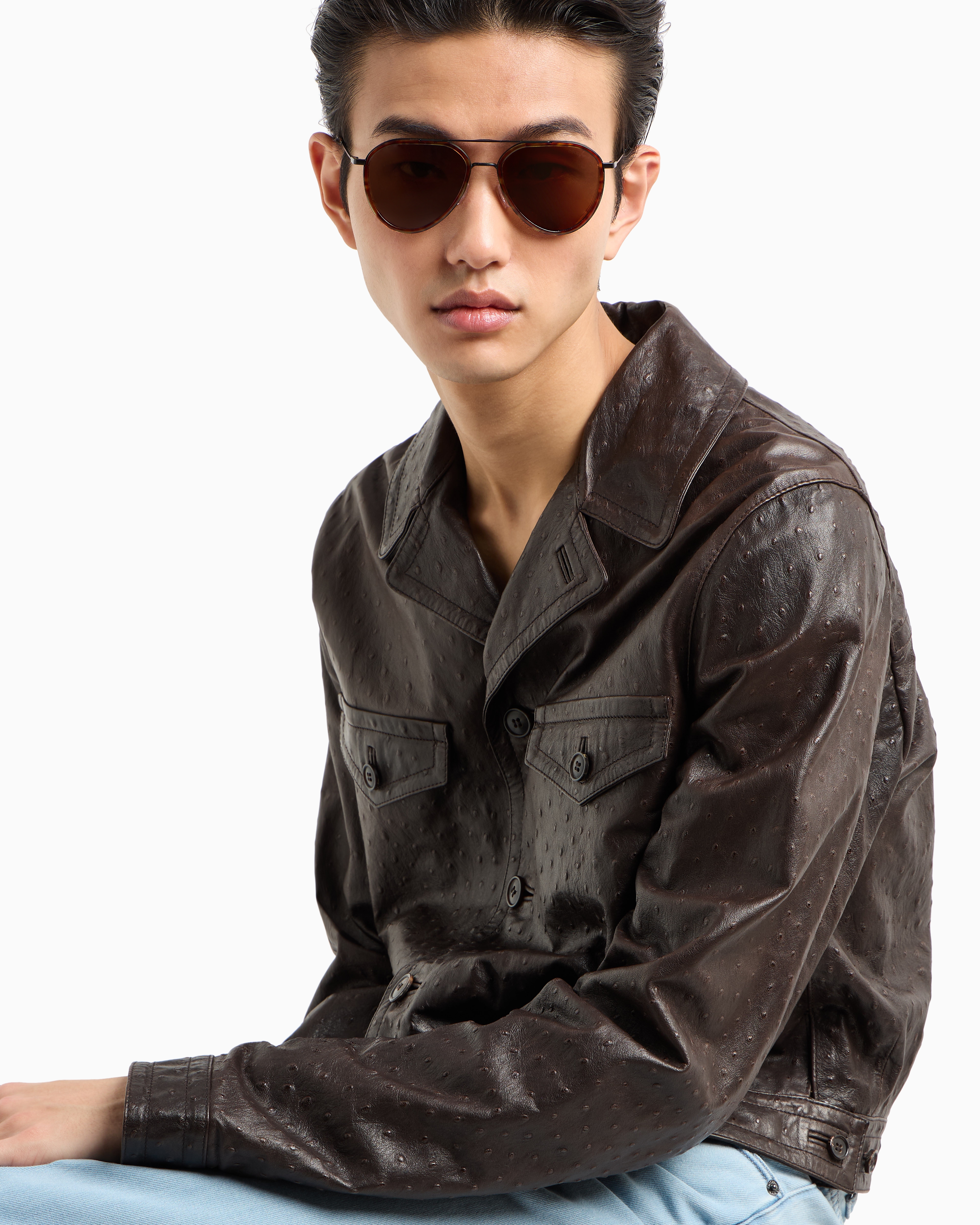 Emporio Armani Sunglasses In Orange