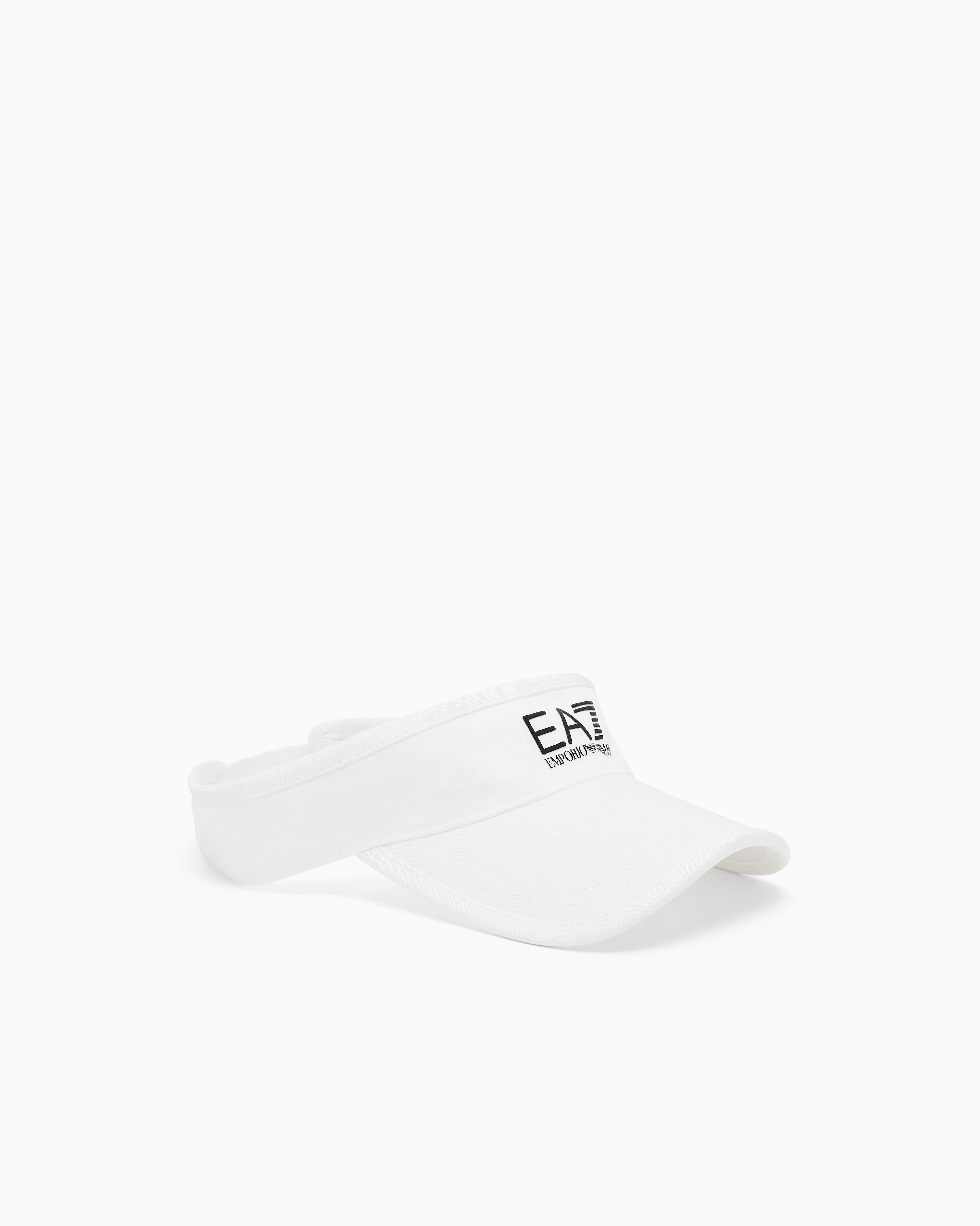 Ea7 Tennis Pro Cotton Visor In White