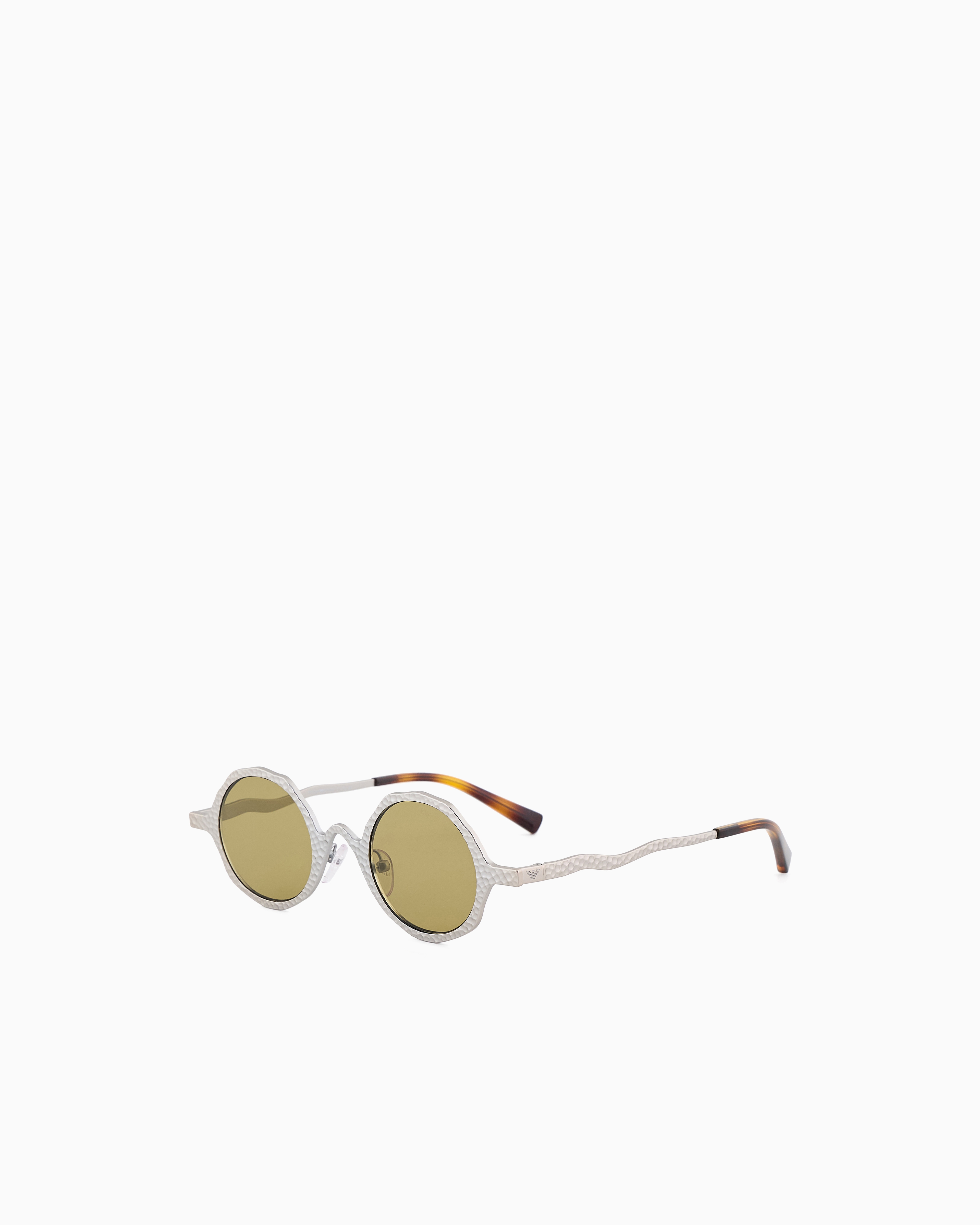 Emporio Armani Round-frame Sunglasses In Silber