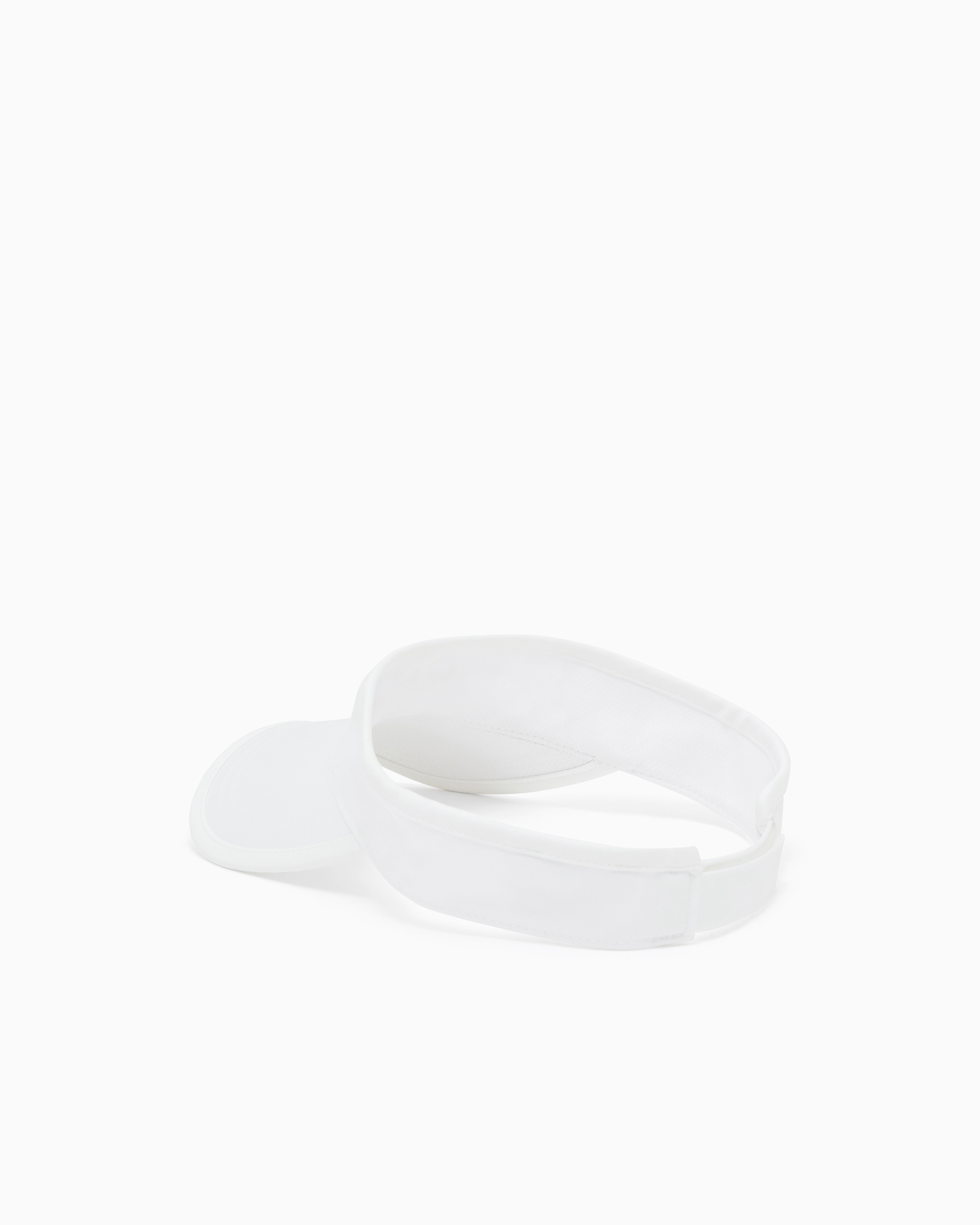 Ea7 Tennis Pro Cotton Visor In White
