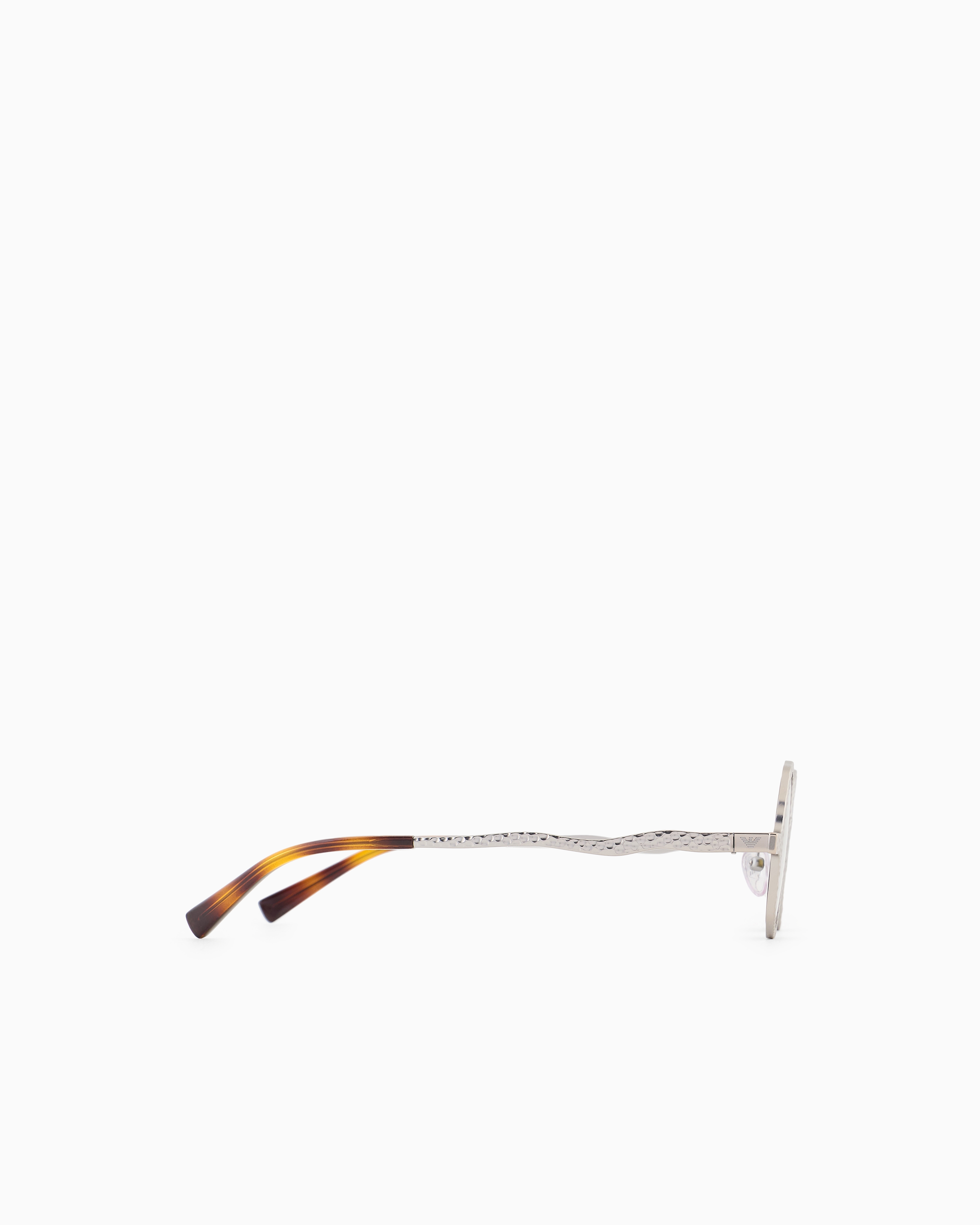 Emporio Armani Round-frame Sunglasses In Silber
