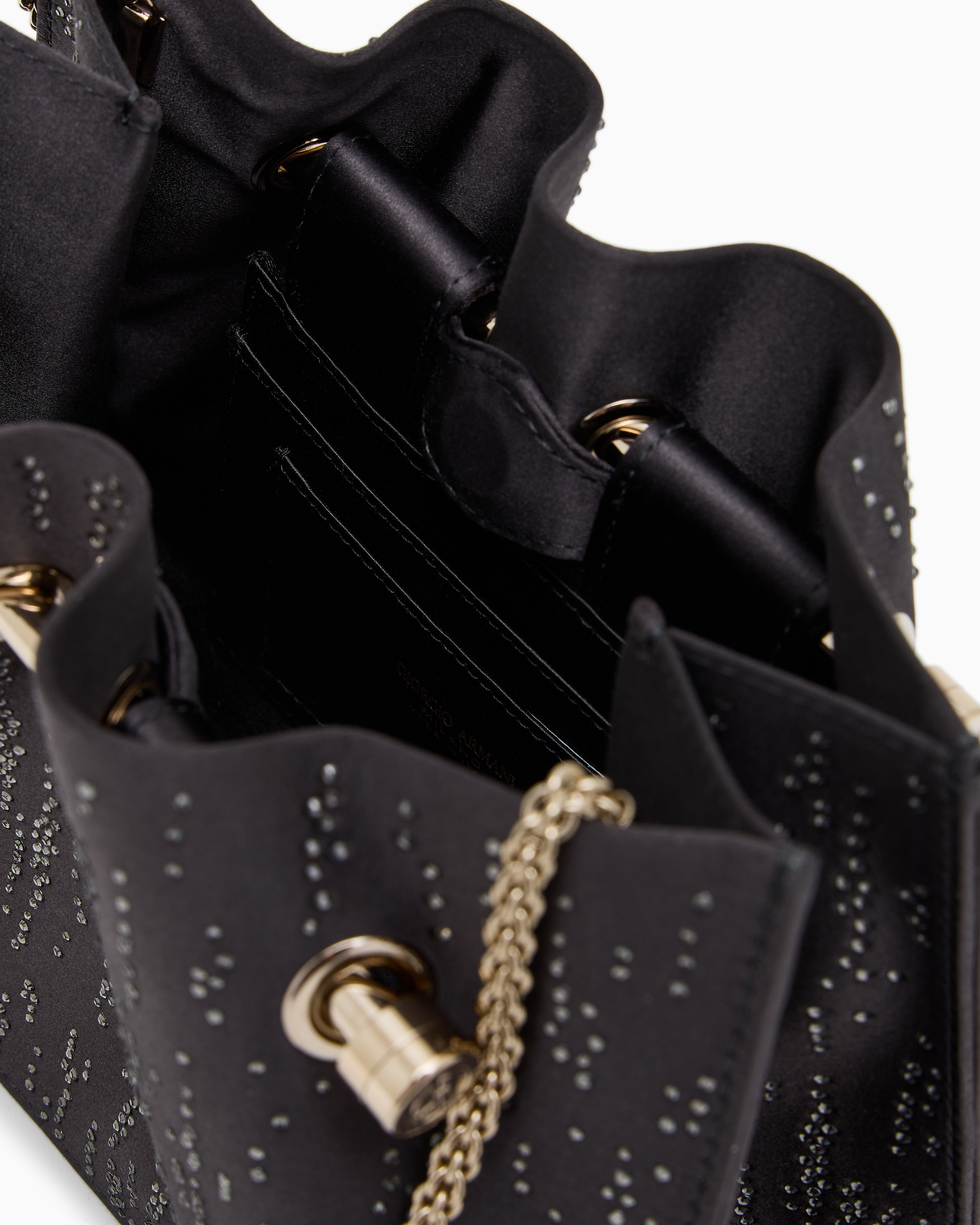Giorgio Armani Satin And Crystal Clutch Bag