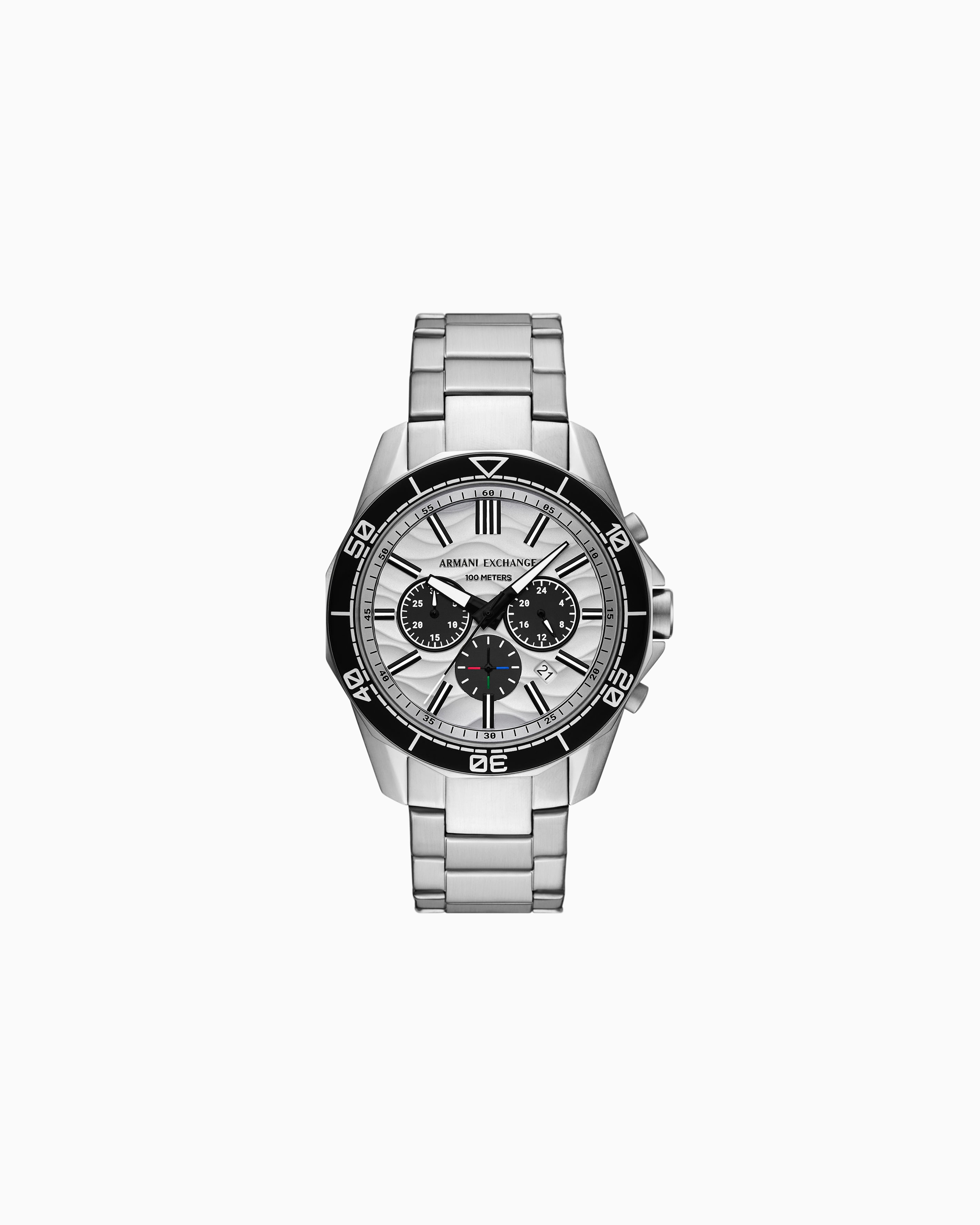 Armani Exchange Chronograph Stainless Steel Watch In Multicolore