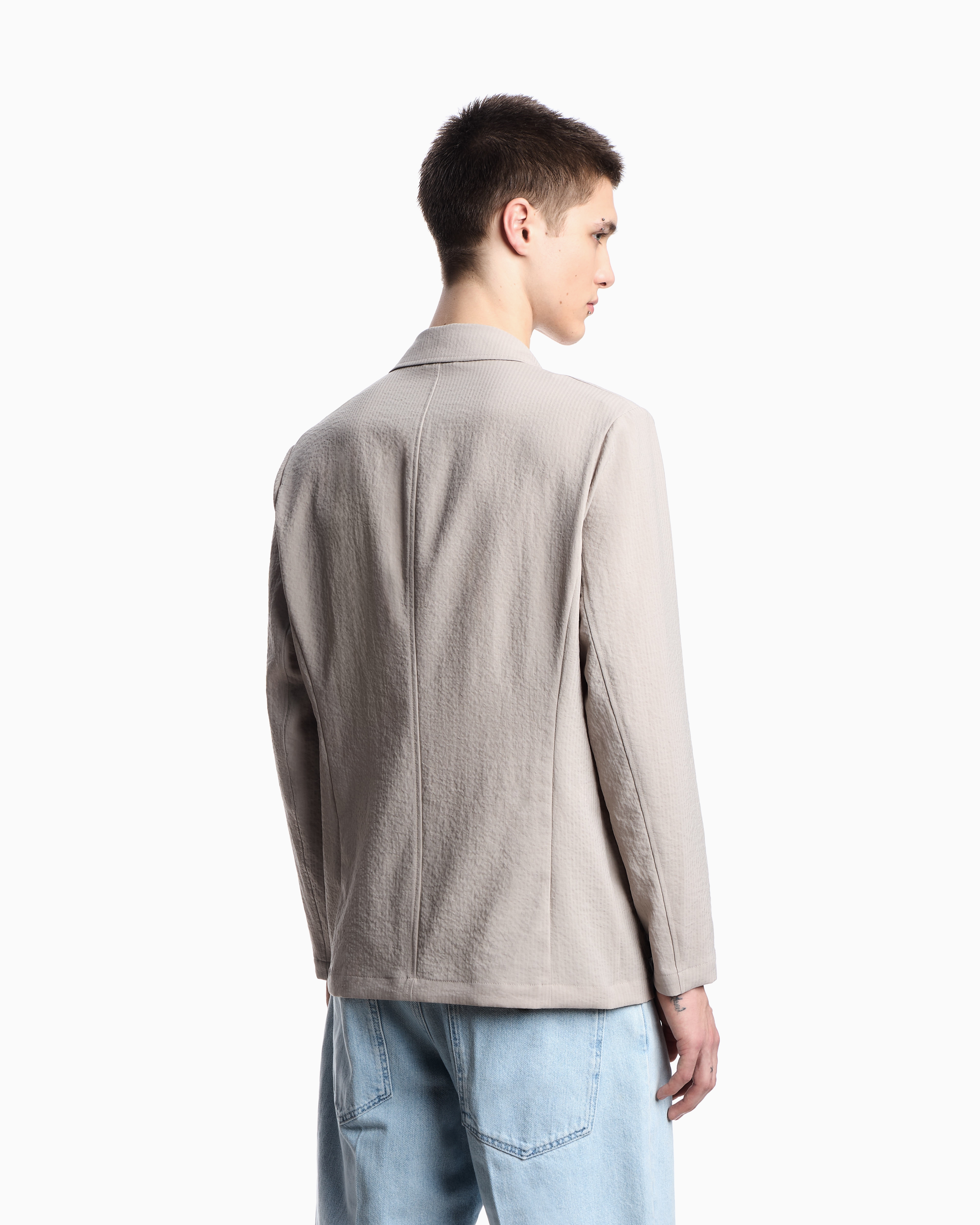 関送込◆GIORGIO ARMANI◆ダブルブレストジャケット ダブルブレストジャケット バージンウール／カシミア混紡