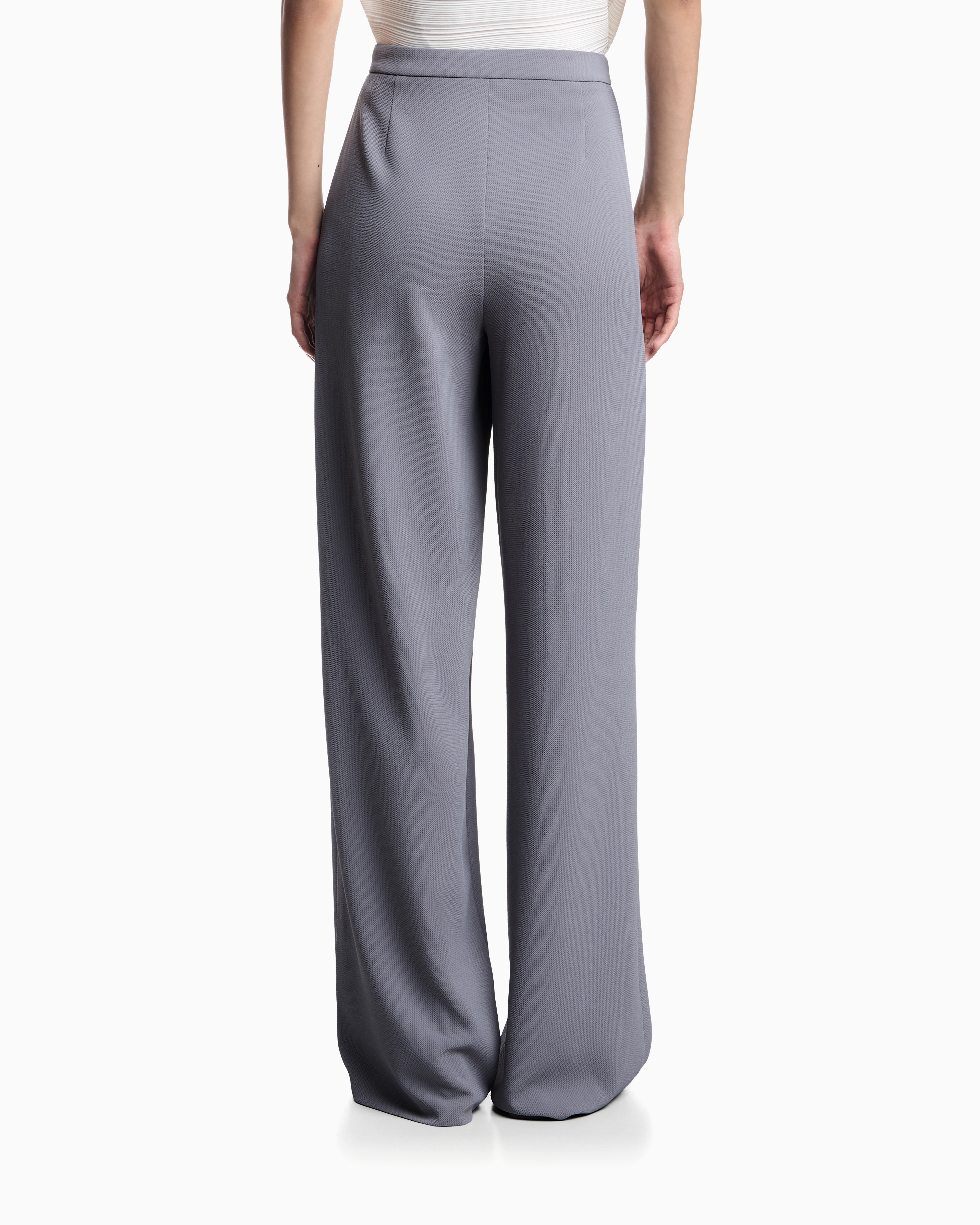 パンツ EMPORIO ARMANI Woman Pants Grey EW000851AF12514 U8047 Women's crepe pants ew000851af12514 Grey Mineral | Caposerio.com