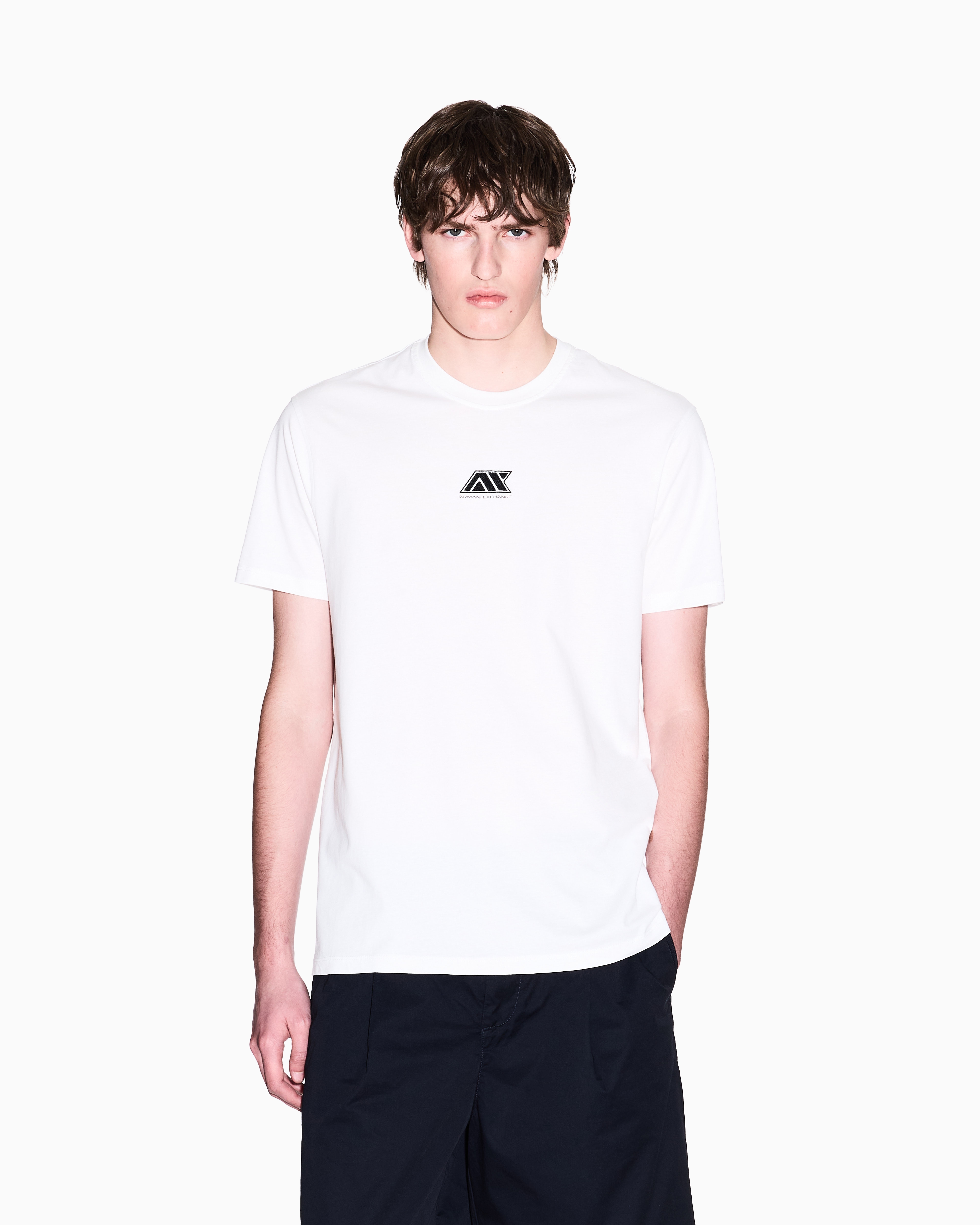 Armani Exchange - ASV Regular Fit T-Shirt, Man, White, Size: