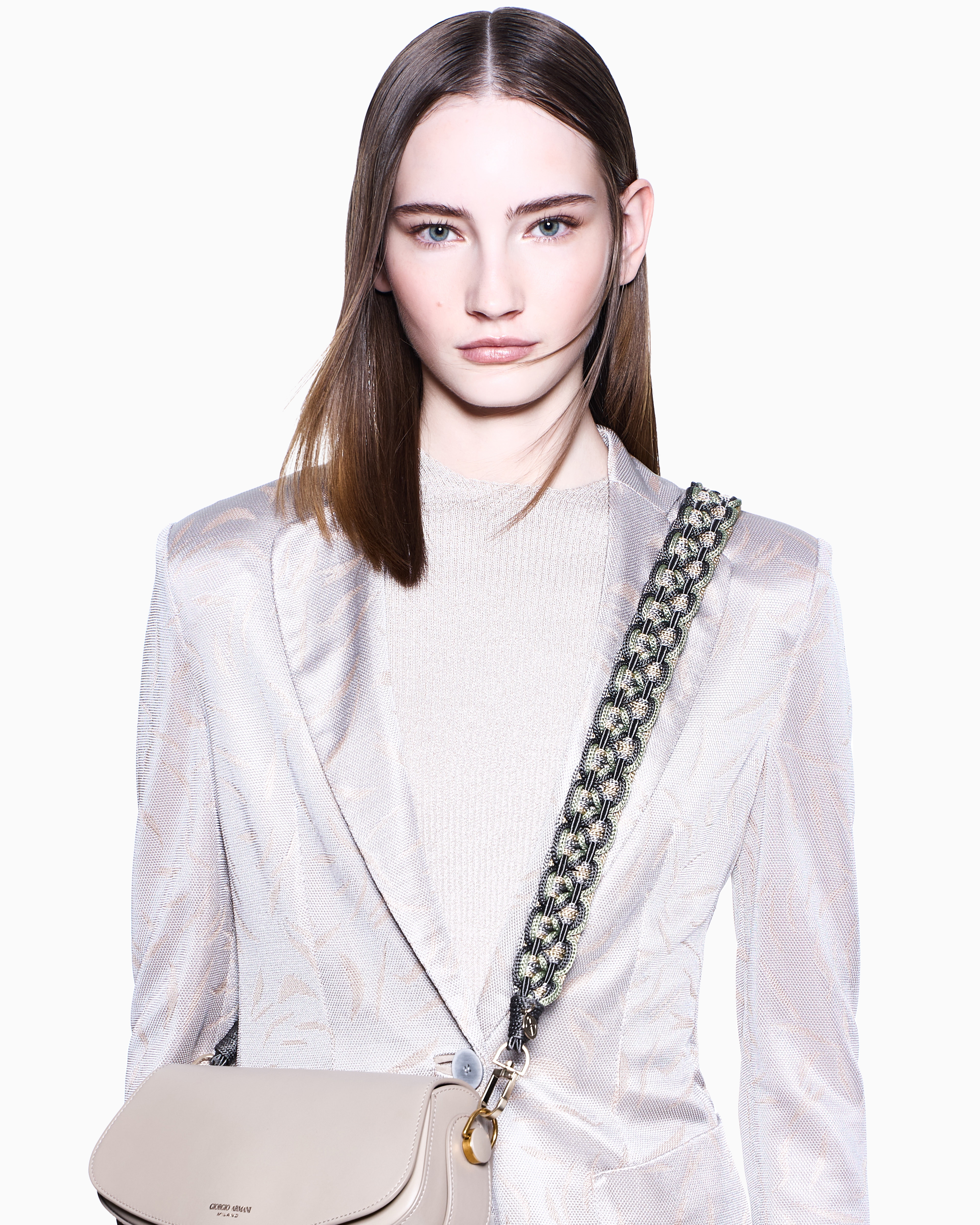 ショルダーストラップ ロープ 編み込みモチーフ | Giorgio Armani