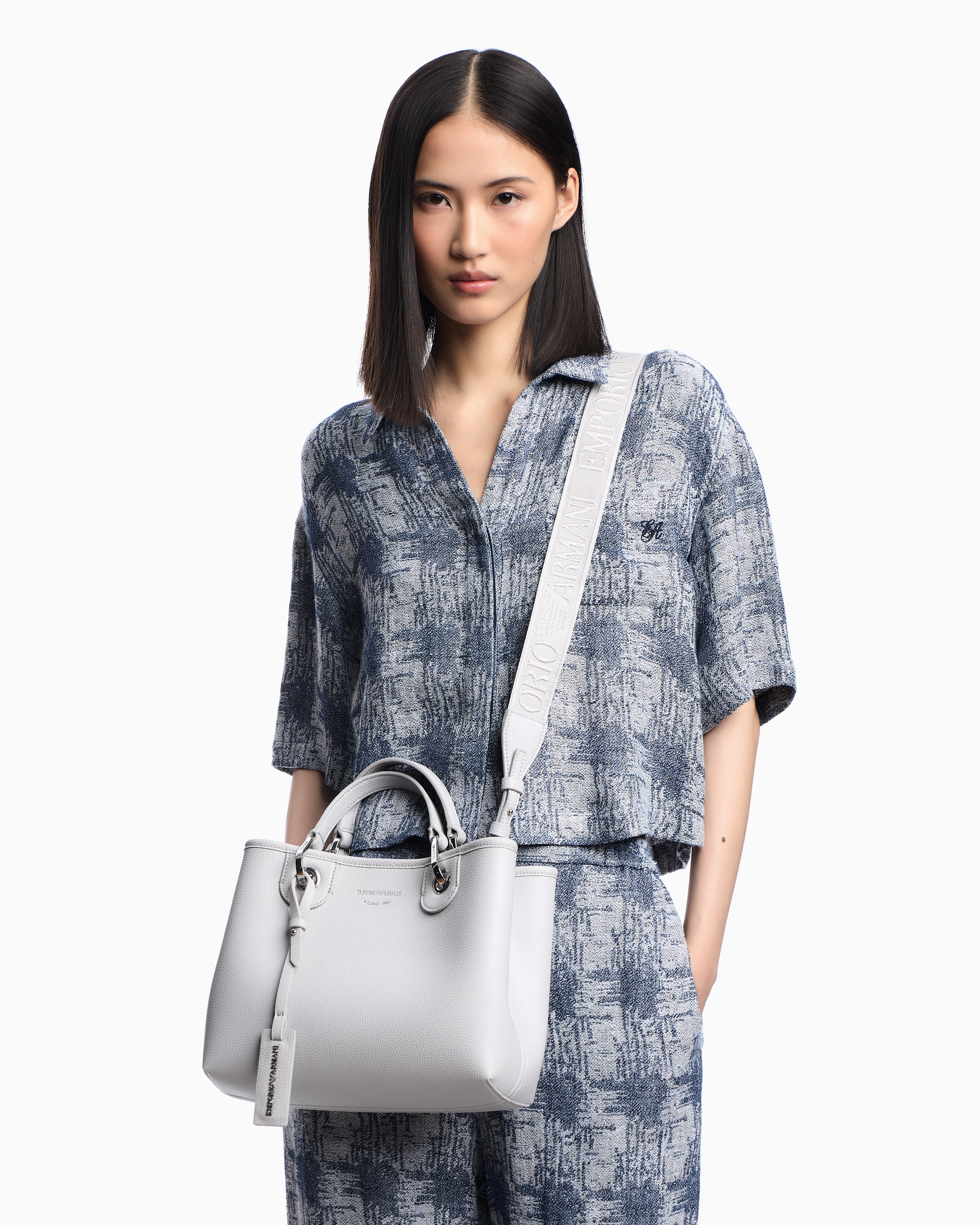 Small MyEA shopper bag with deer print | Emporio Armani