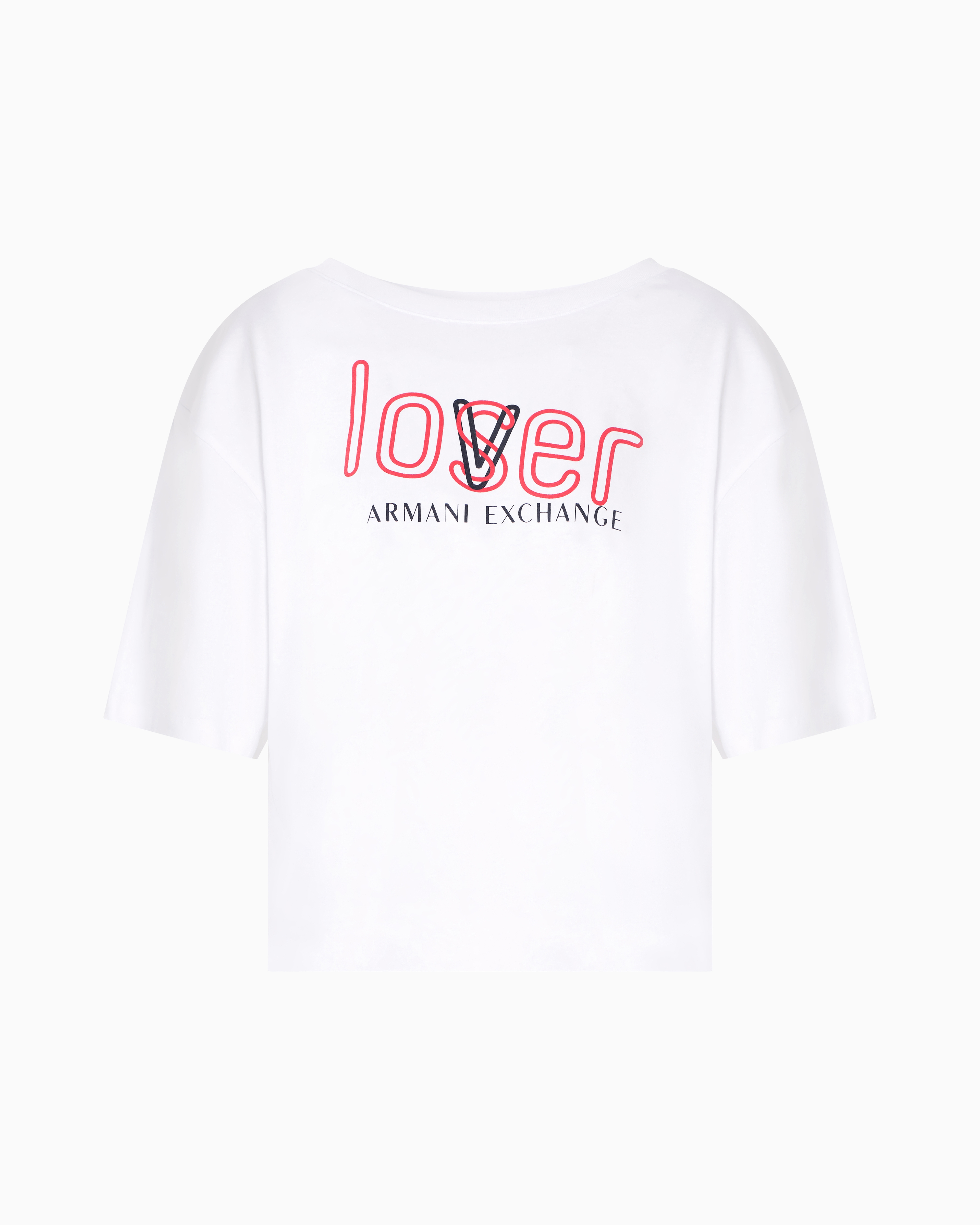 Armani Exchange Cropped T-shirts In White