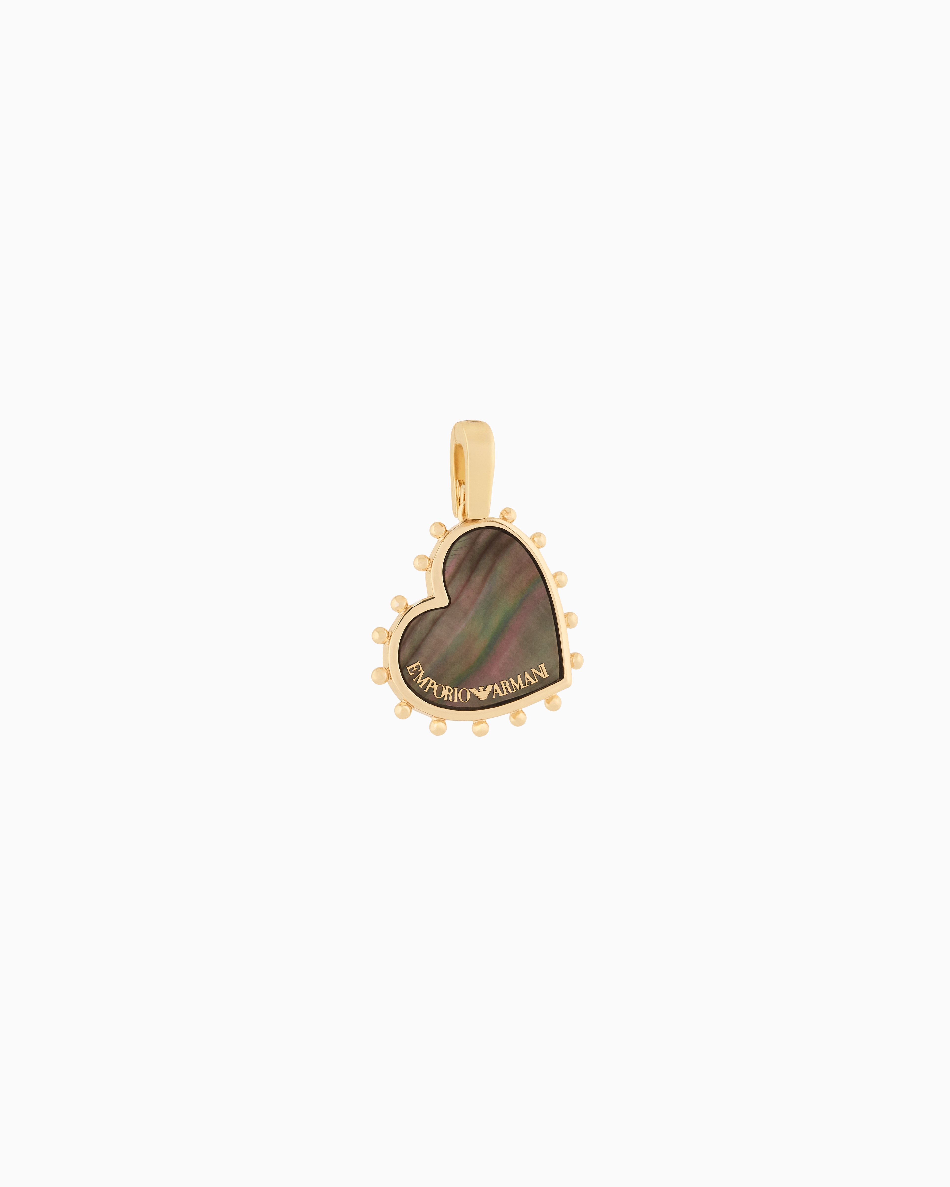 Emporio Armani - Emporio Armani Gold-Tone Mother-of-Pearl Charm, Woman, Multicoloured, Size: TU