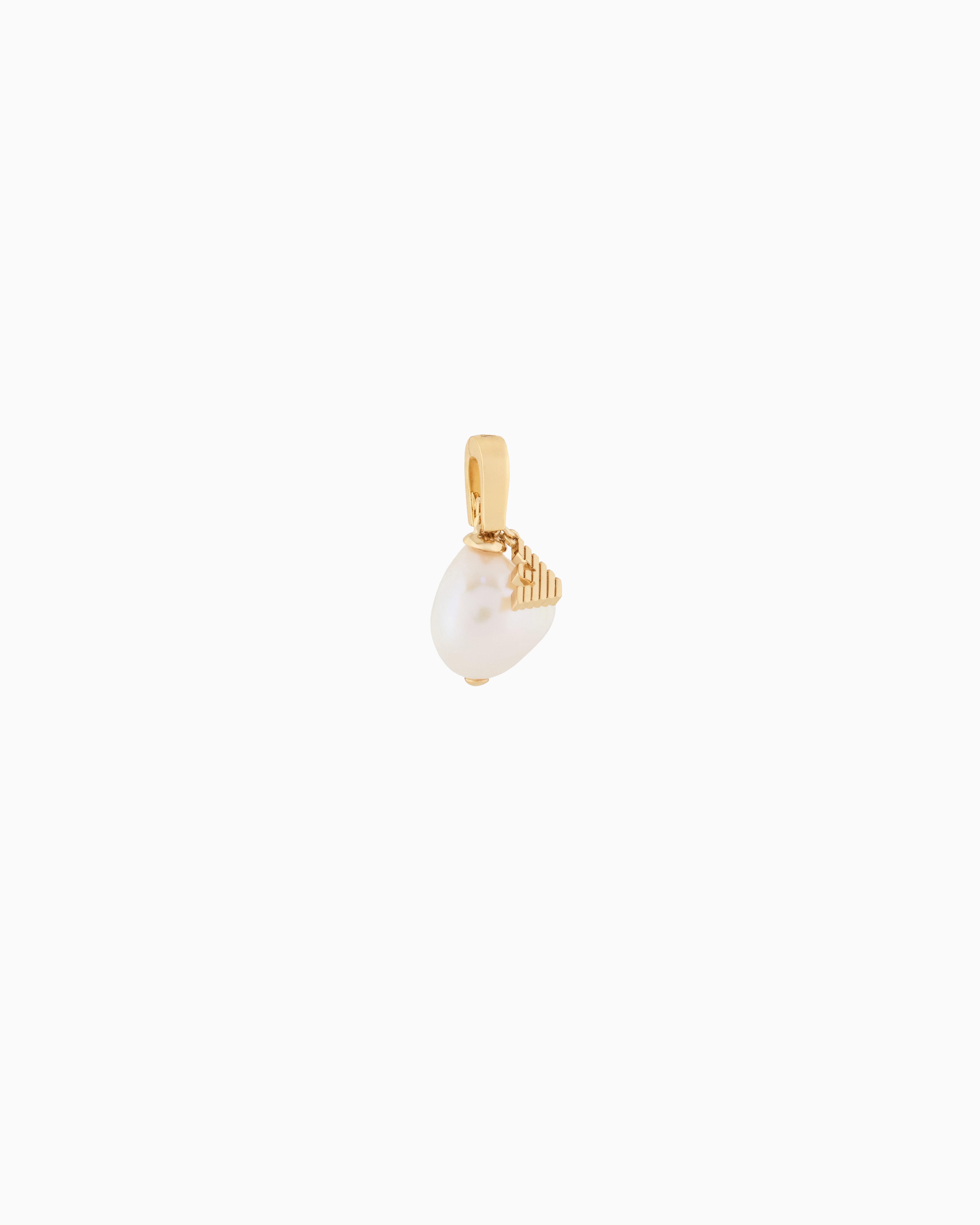 Emporio Armani - Emporio Armani Gold-Tone Pearl Charm, Woman, Multicoloured, Size: TU