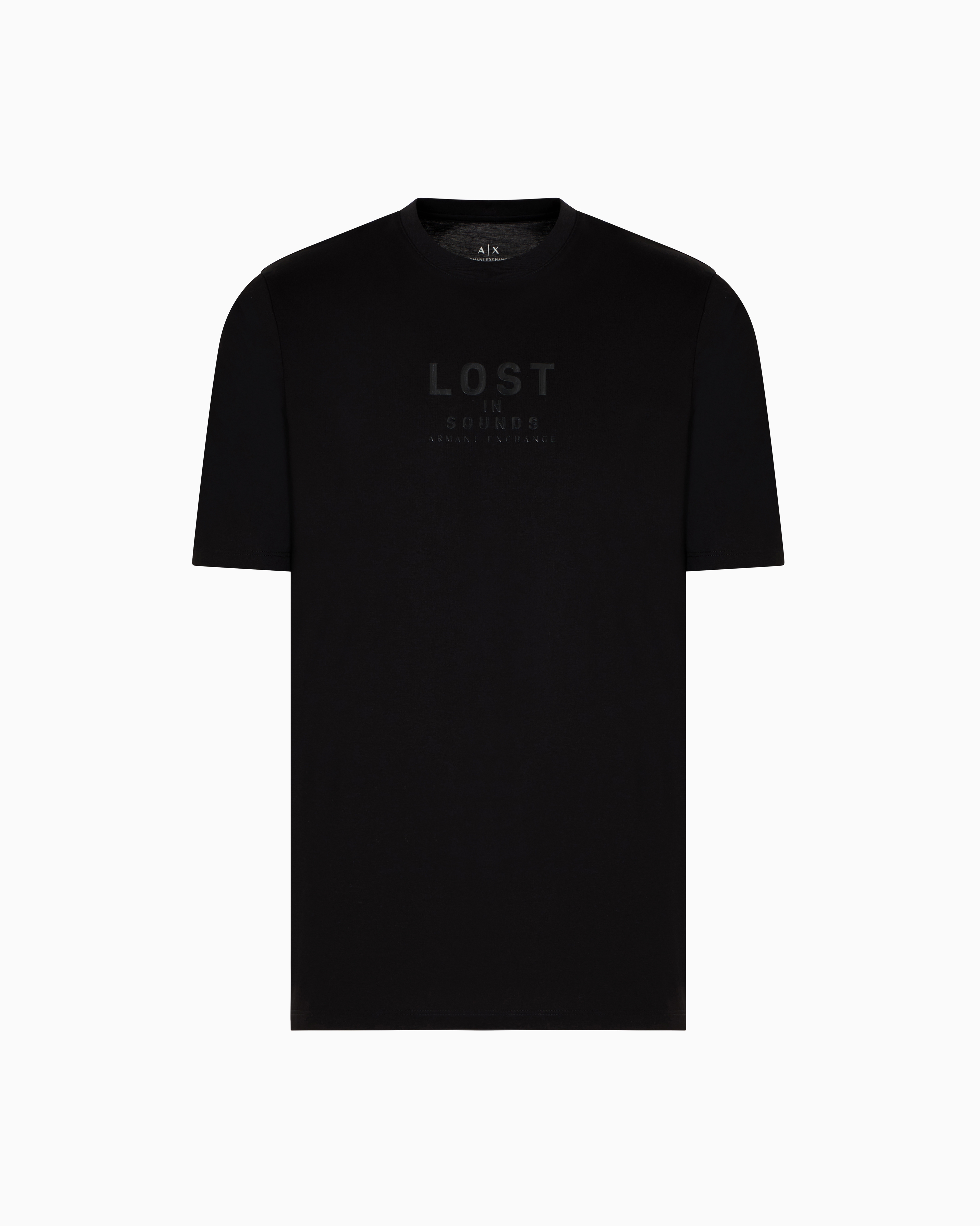 Armani Exchange Slim Fit T-shirts In Black