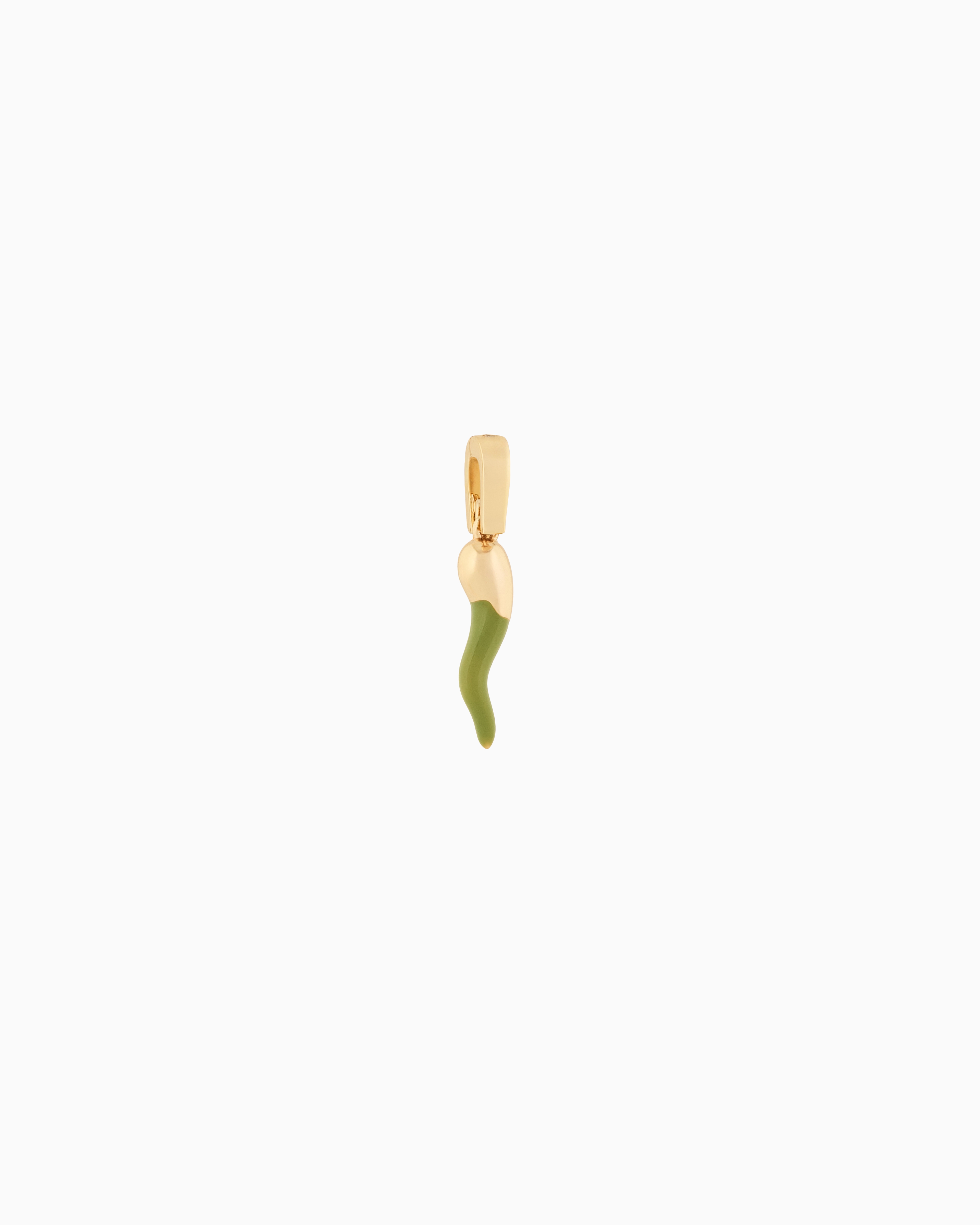 Emporio Armani Gold-tone Brass Charm In Multicoloured