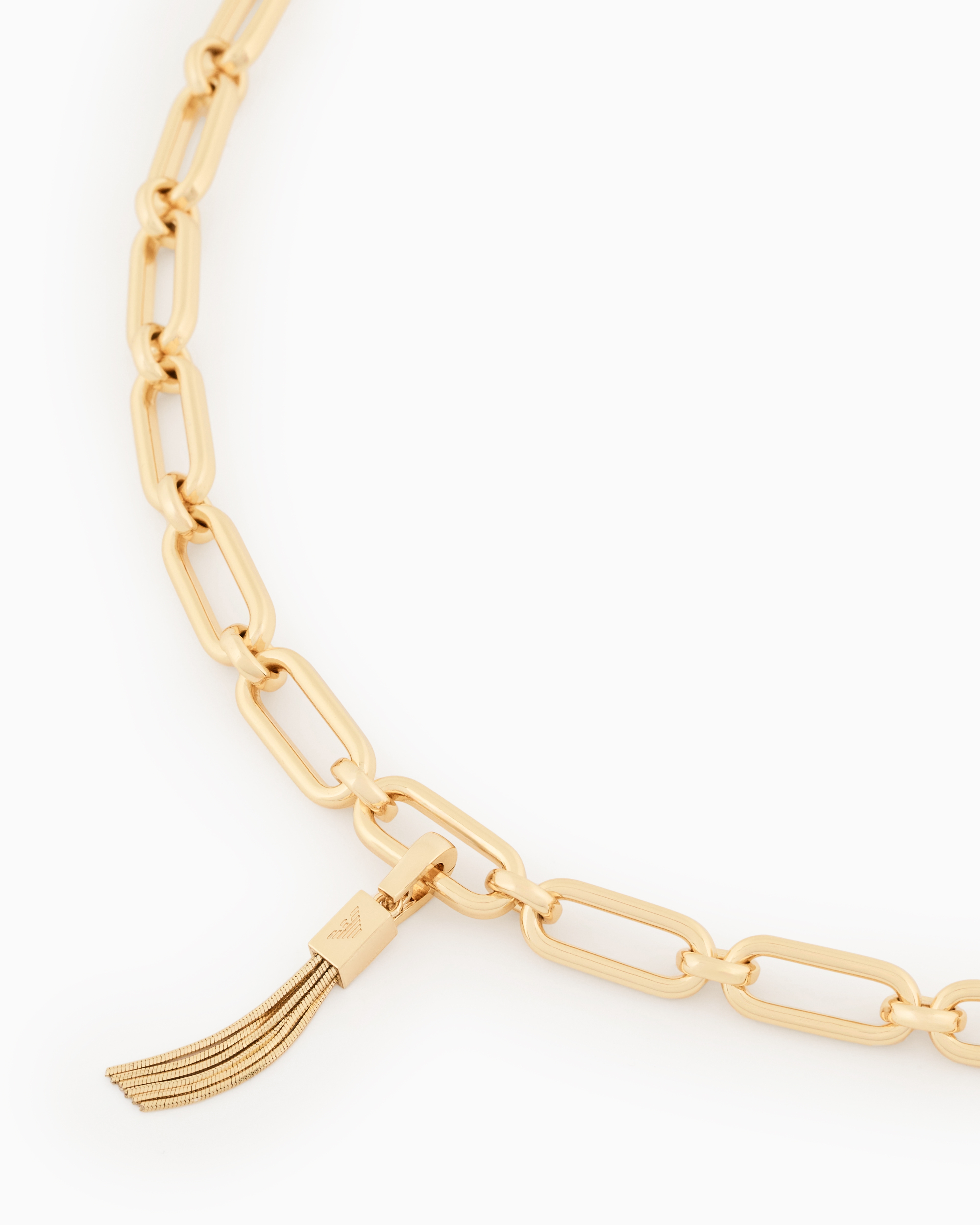 Emporio Armani Gold-tone Brass Charm In Multicoloured