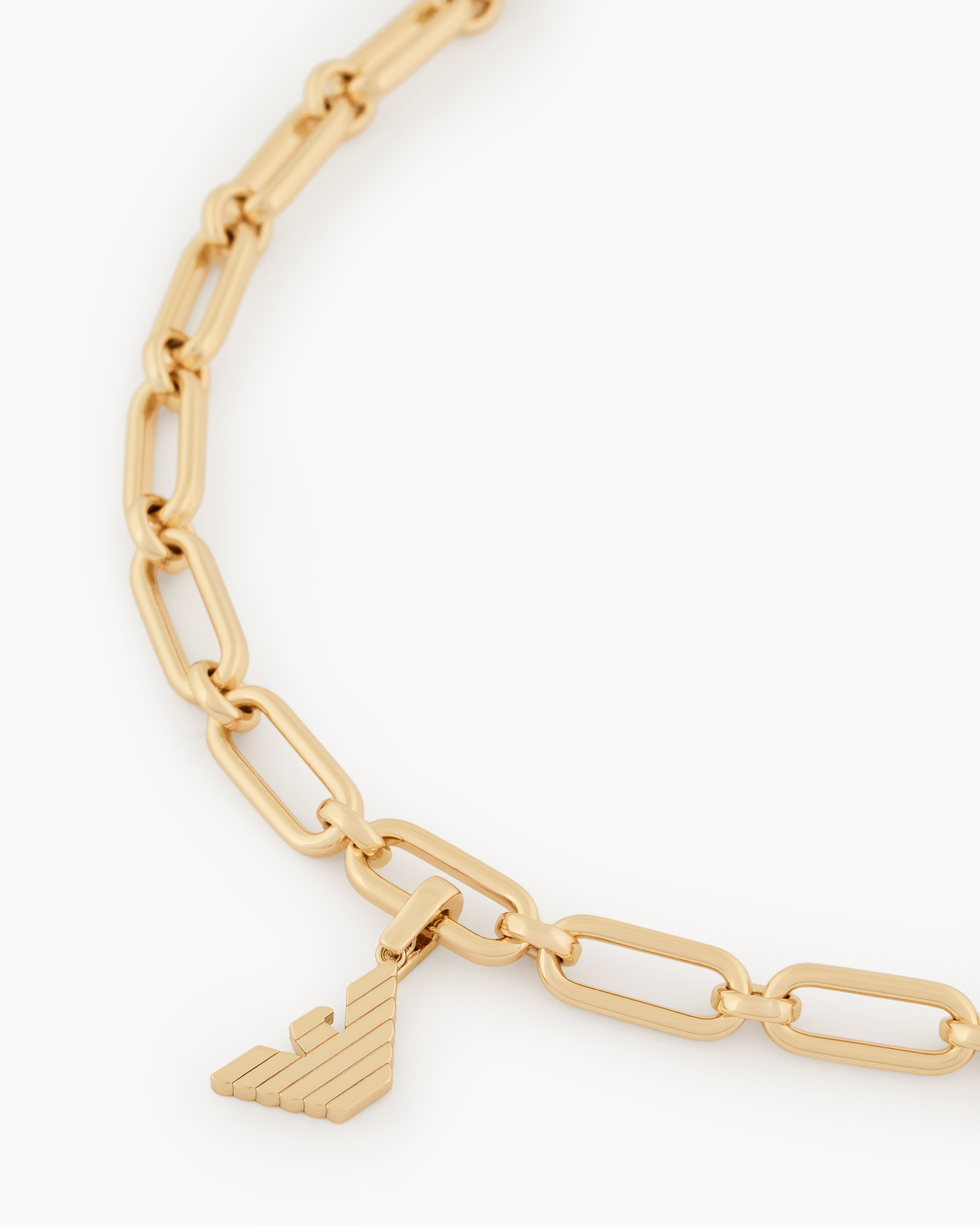 Emporio Armani Gold-tone Brass Charm In Multicoloured