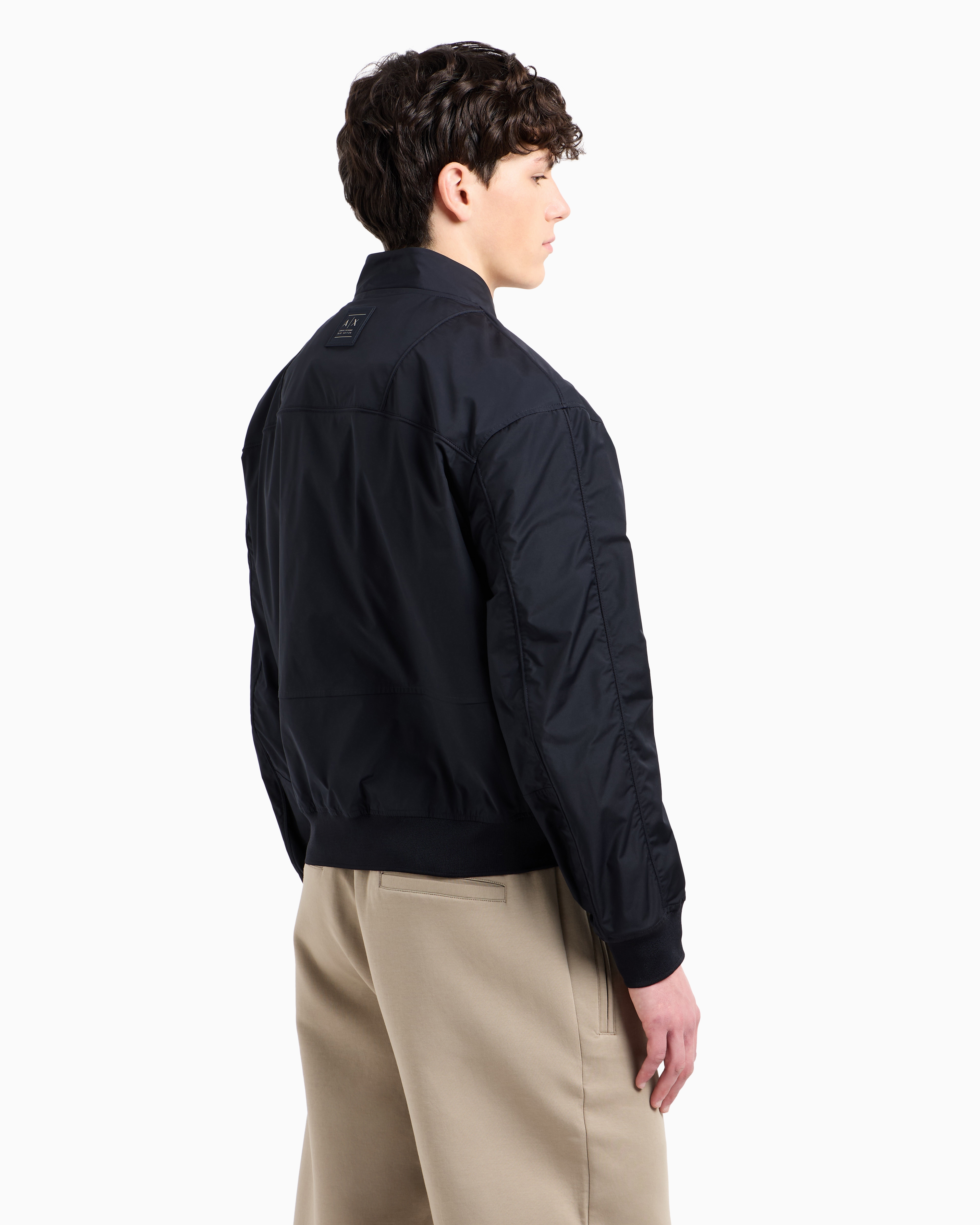 Armani Exchange - Bomber with maxi pockets, Man, Navy Blue, Size: