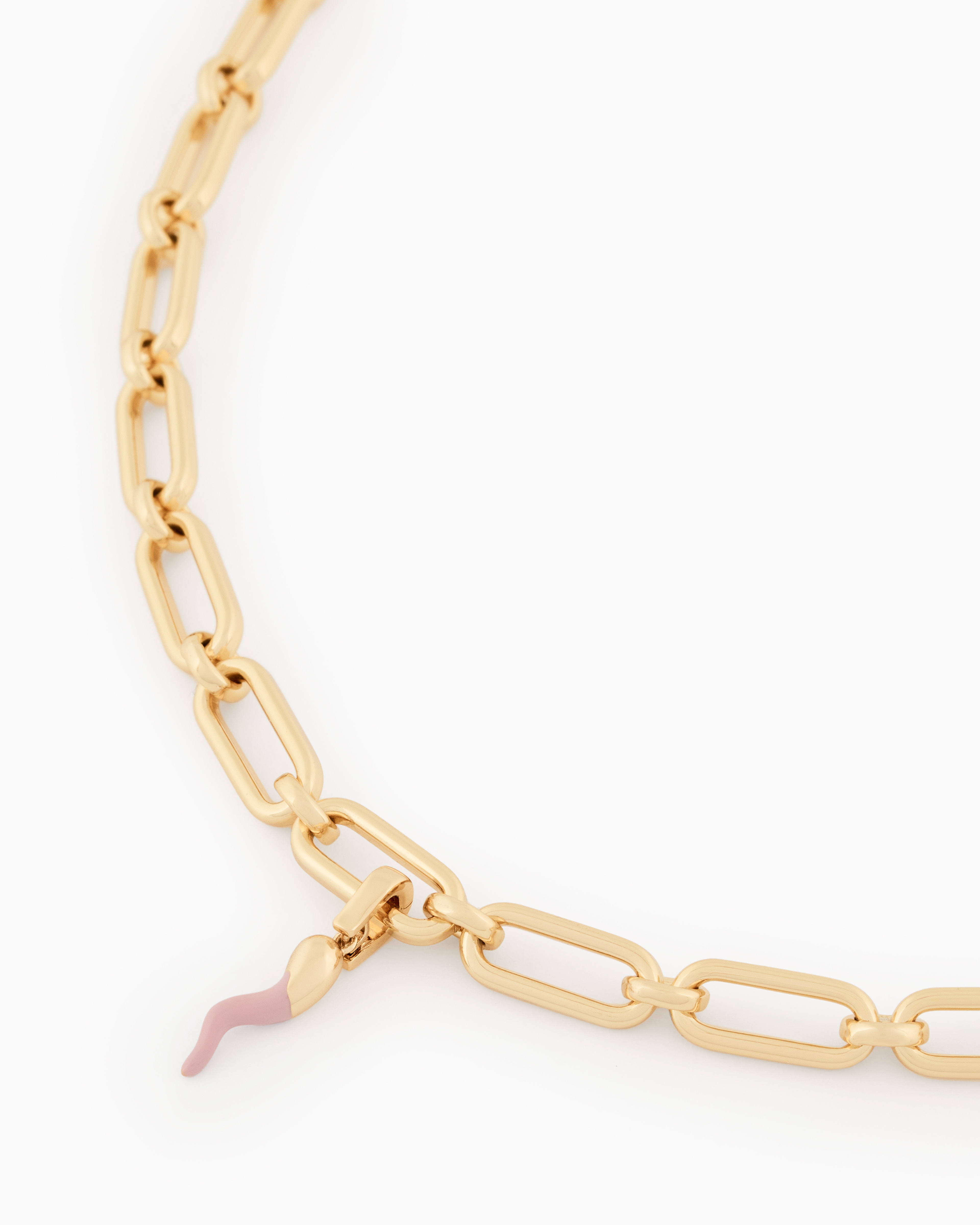 Emporio Armani Gold-tone Brass Charm In Multicoloured
