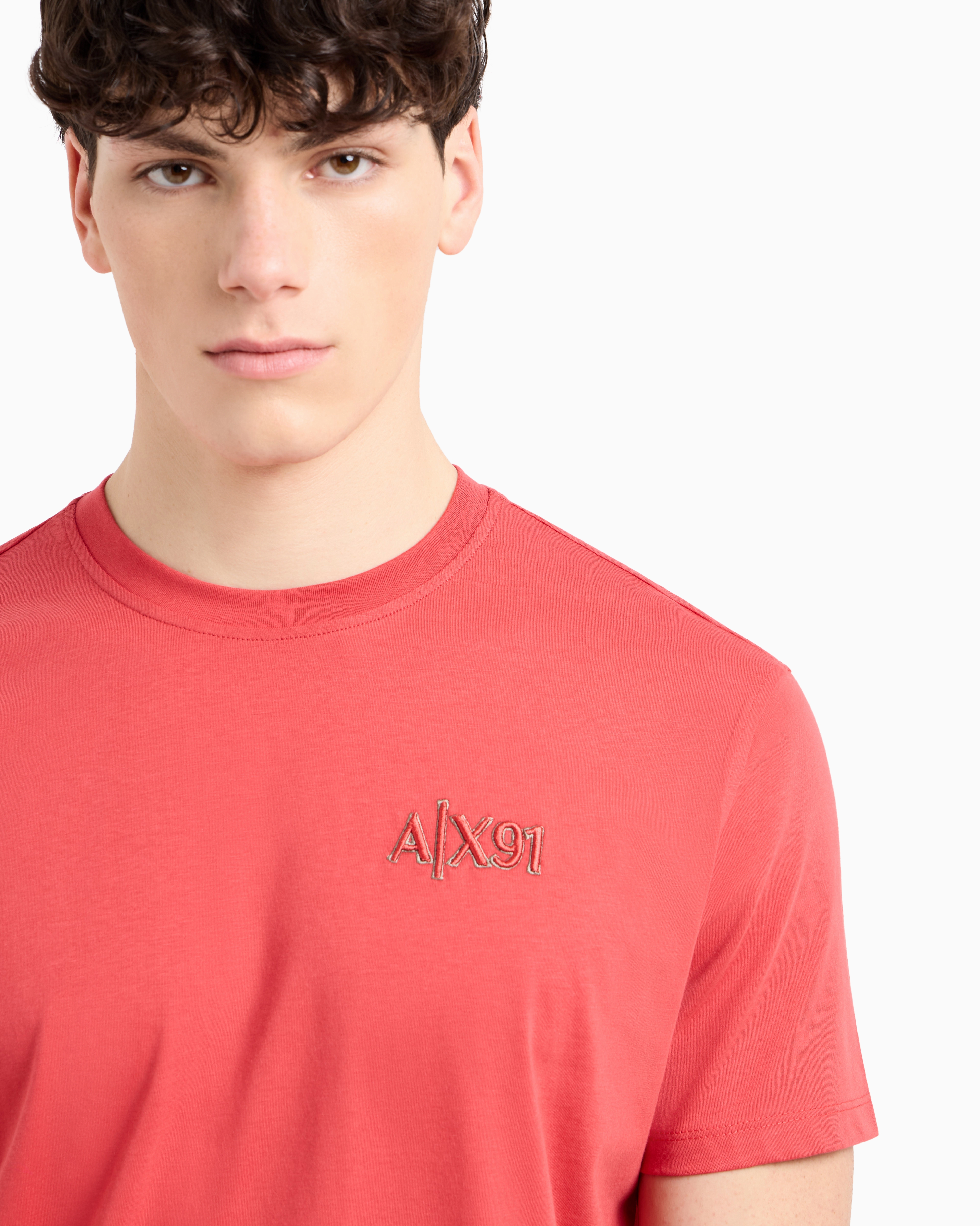 Armani Exchange - ASV Regular Fit T-Shirt, Man, Red, Size: