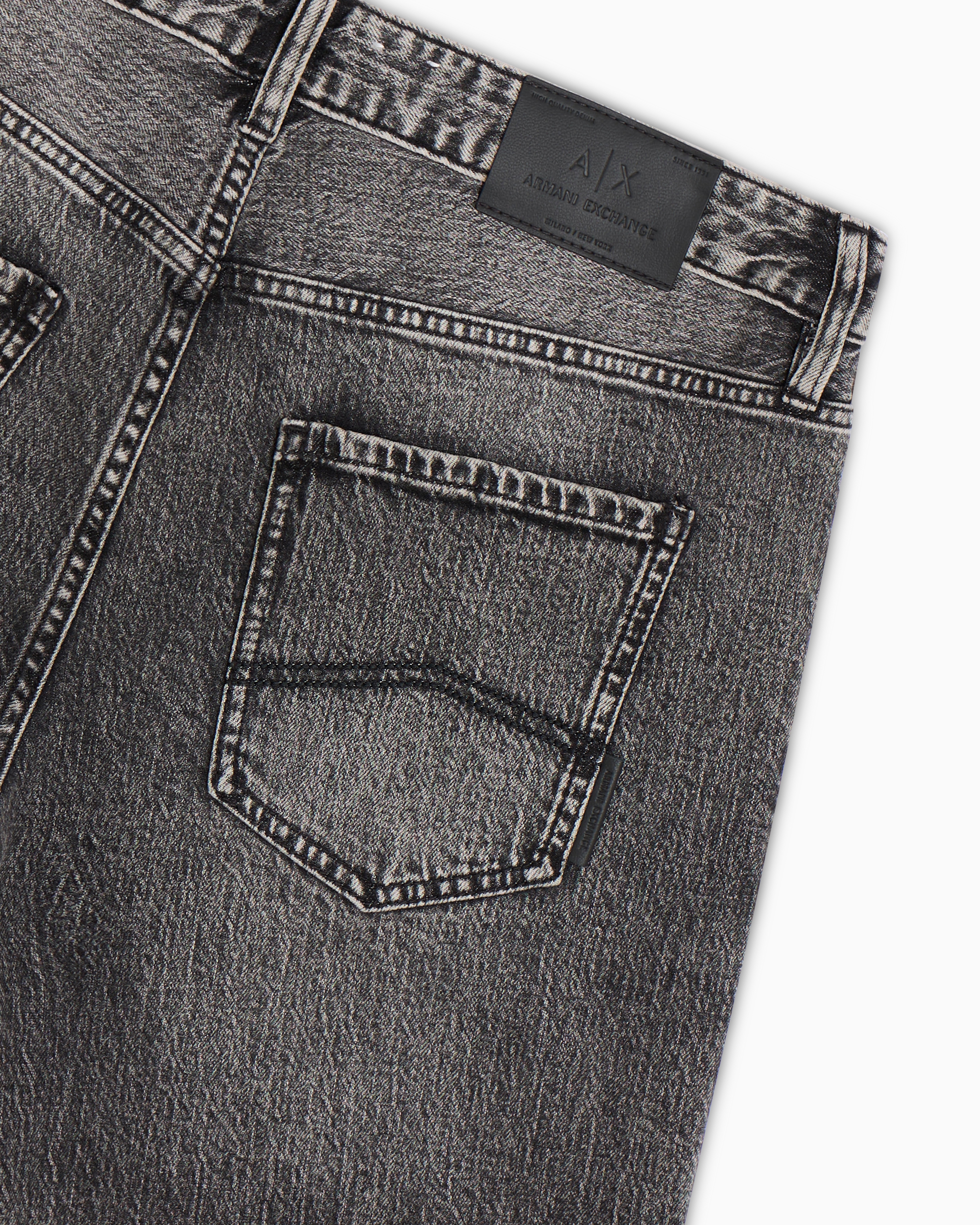 Armani Exchange -  J13 slim fit jeans cotton denim, Man, Grey, Size:
