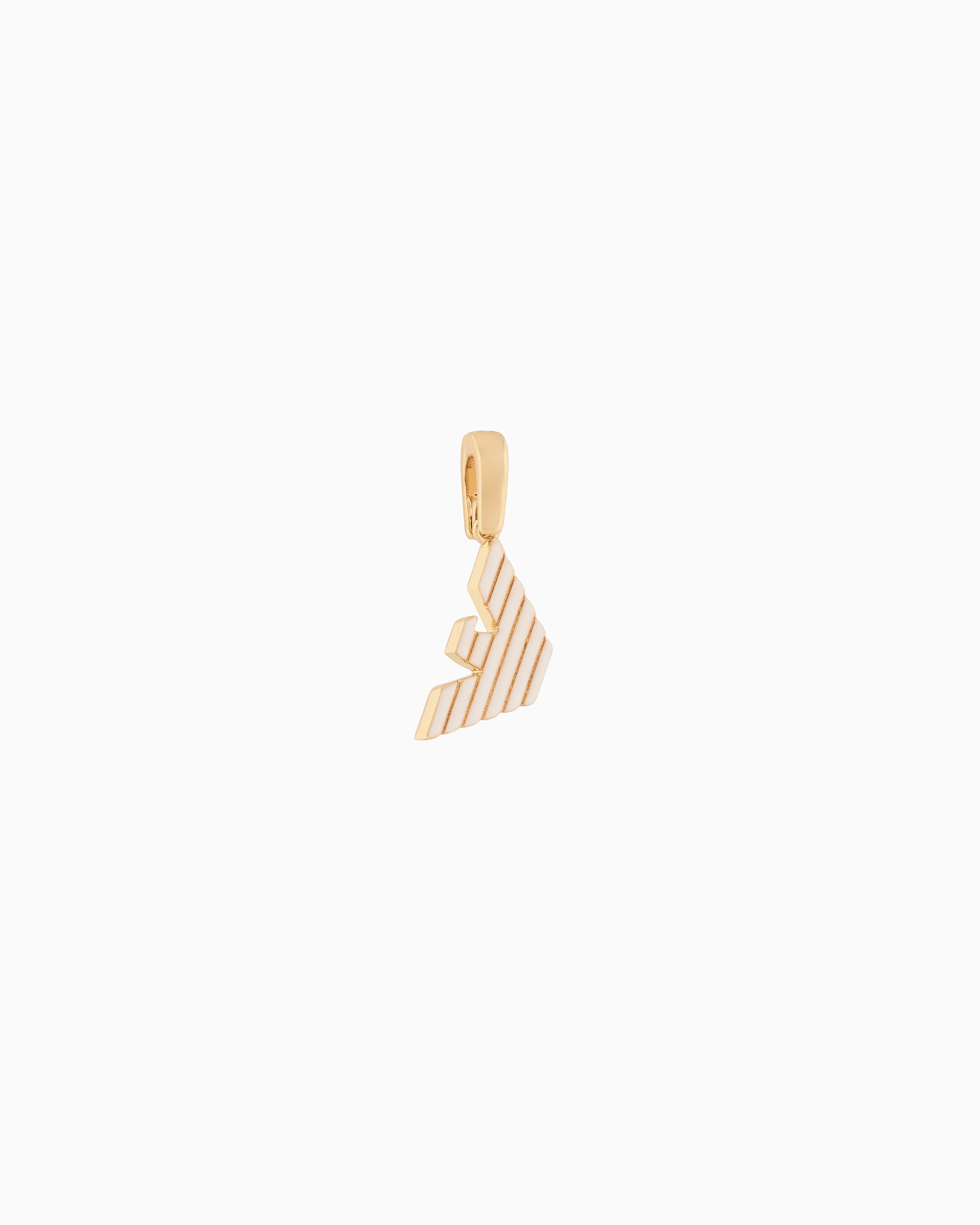 Emporio Armani Gold-tone Brass Charm In Multicoloured