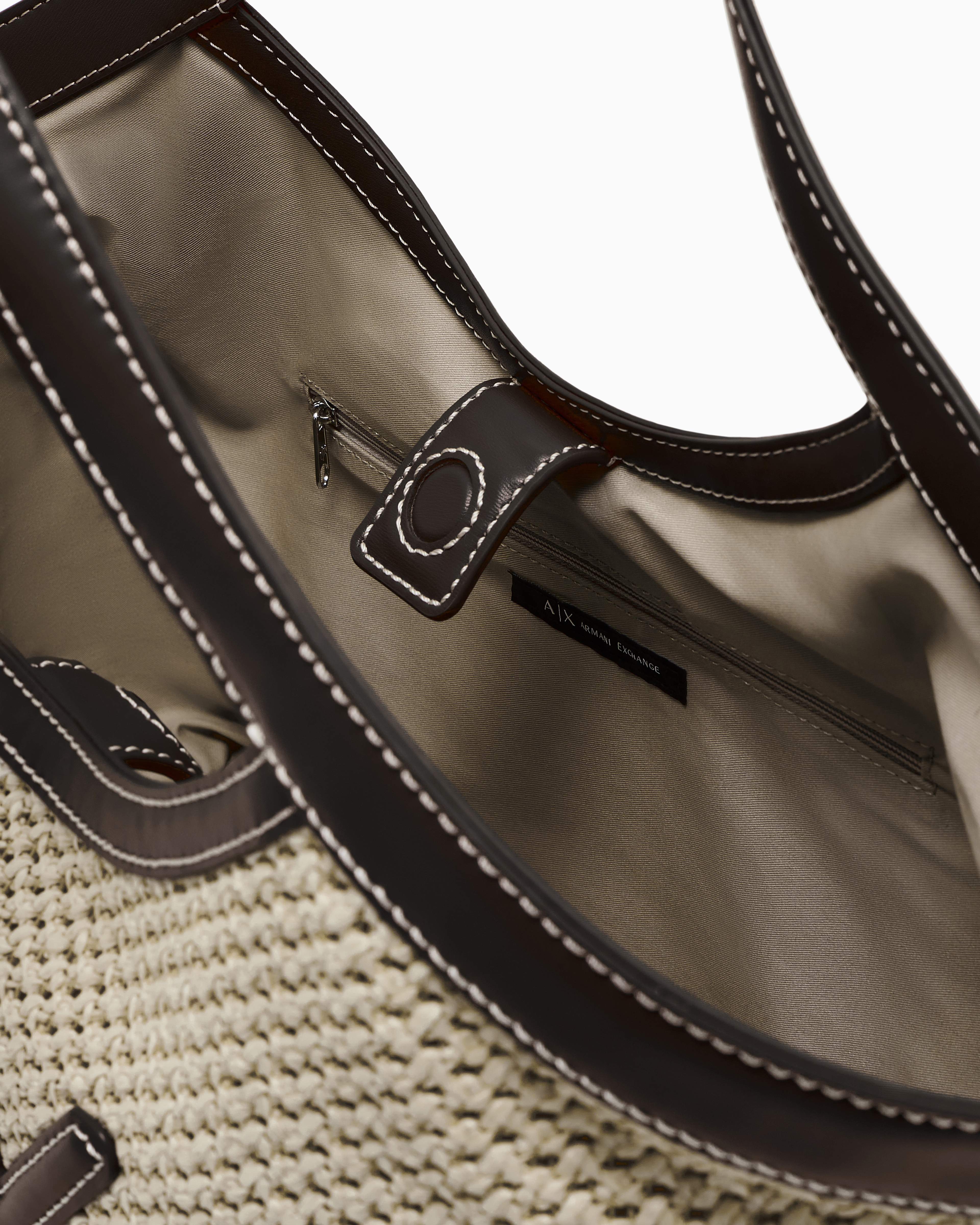 Armani Exchange Shoppers In Beige