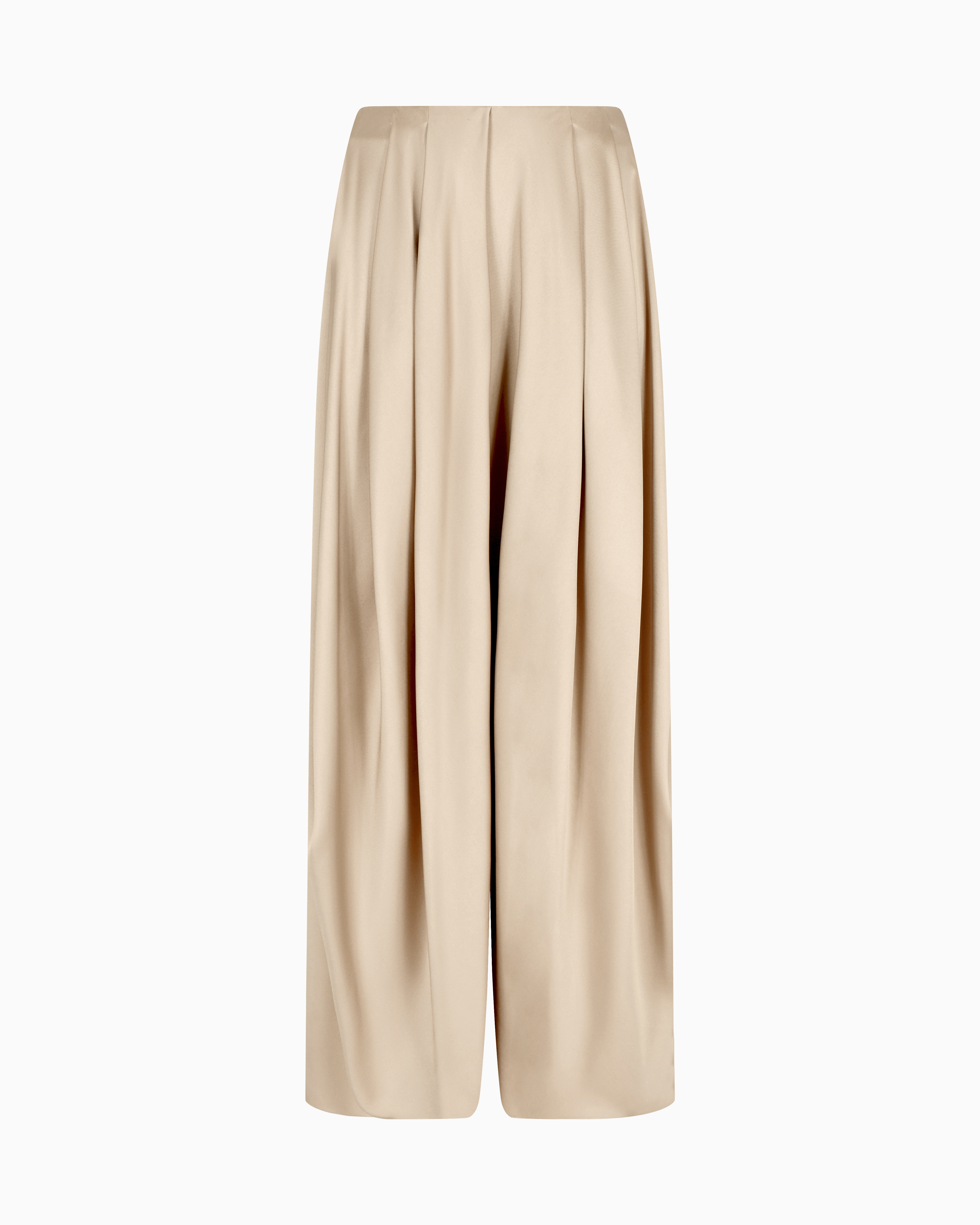 Giorgio Armani Midi Skirt In Double-sided Silk Satin