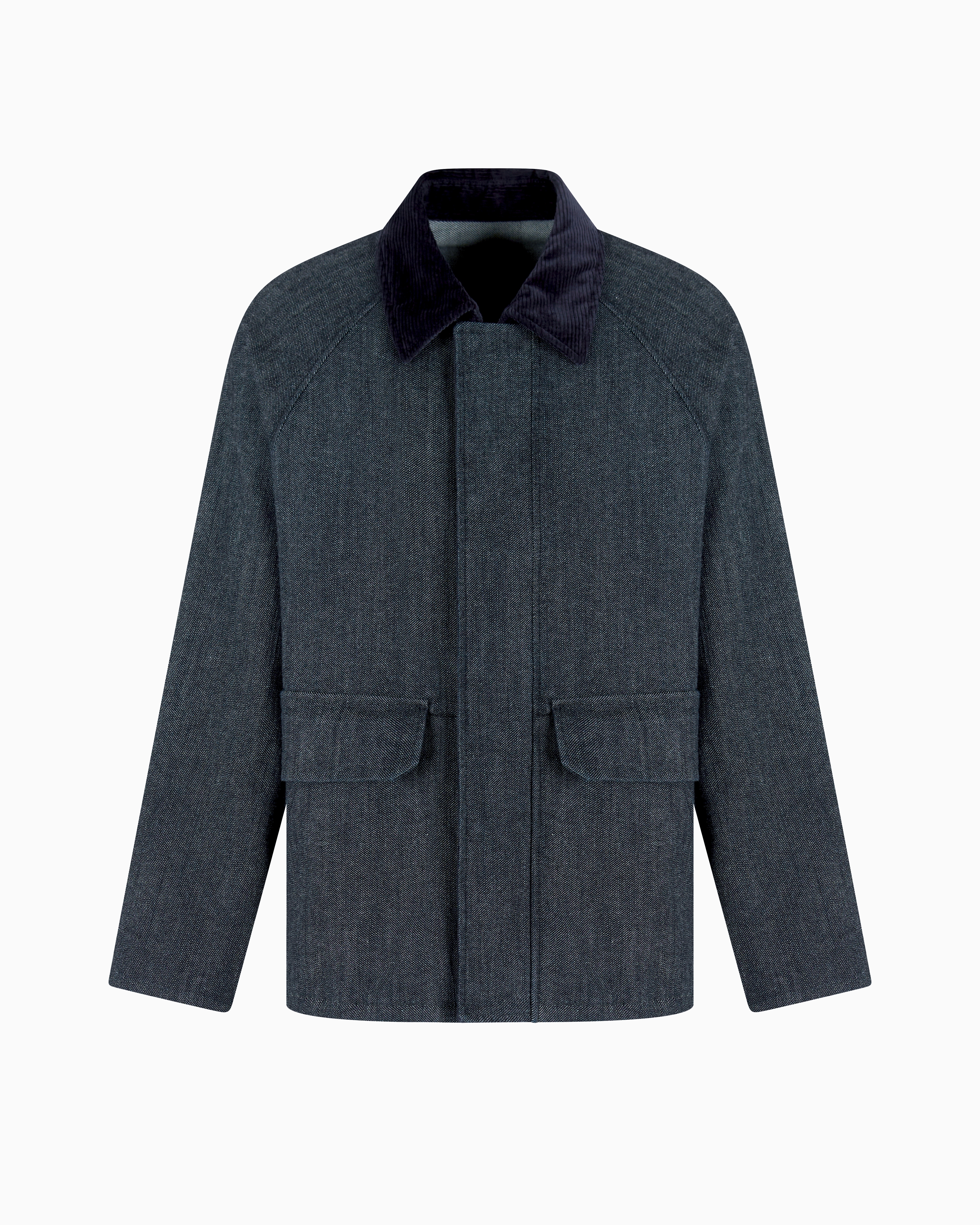 Giorgio Armani Denim Collection Cotton-denim Blouson In Black
