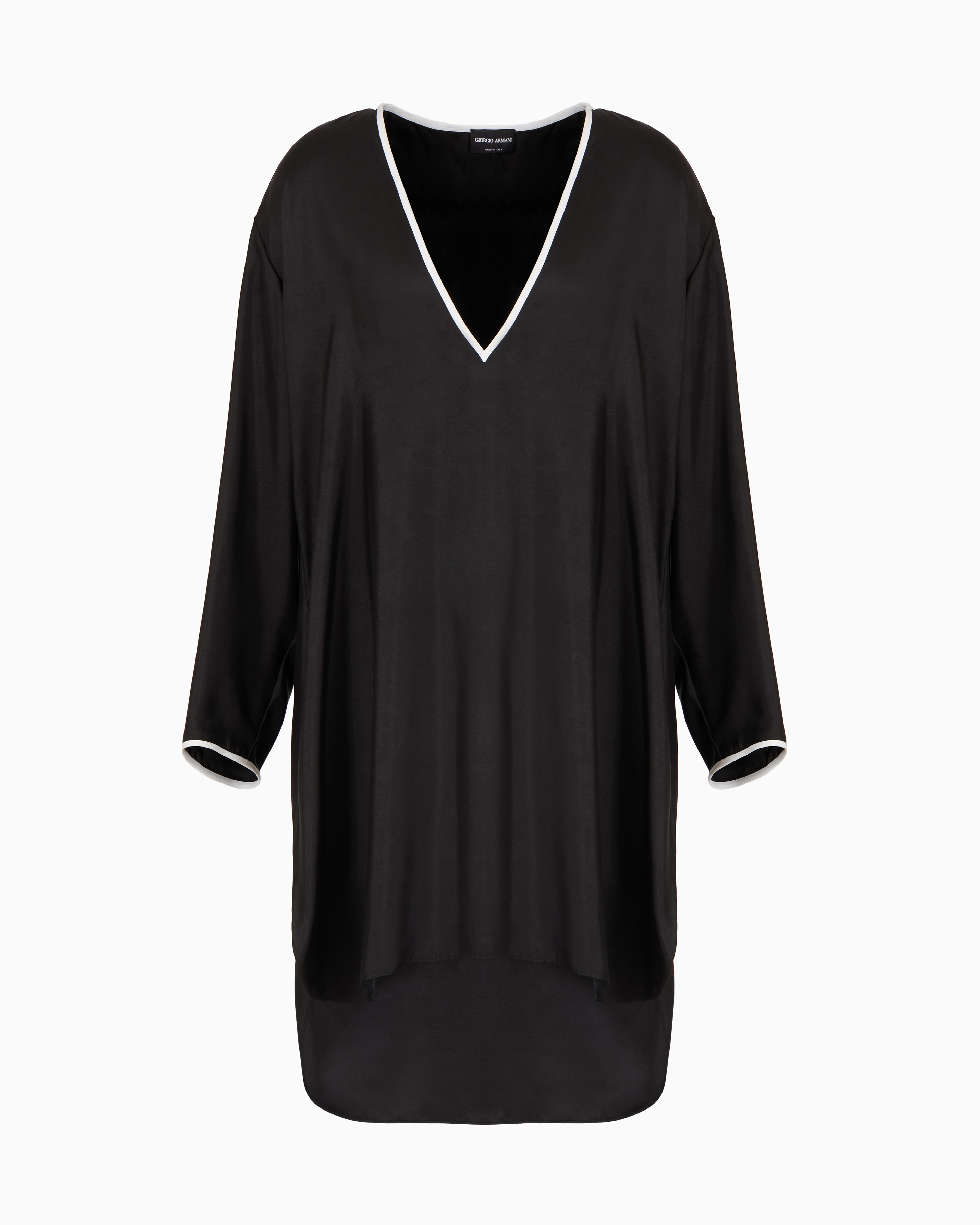 Giorgio Armani Silk Satin Long Shirt