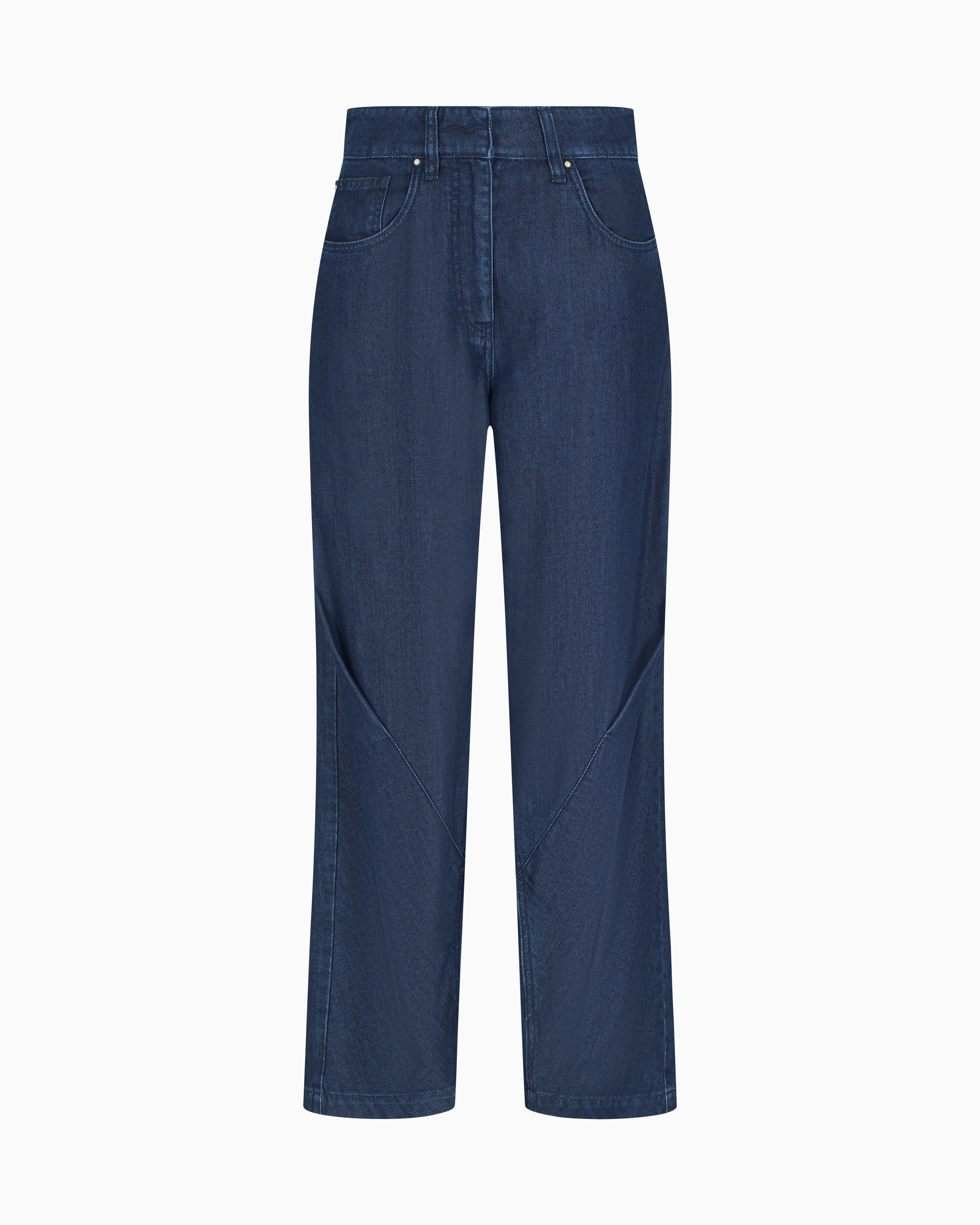 Giorgio Armani Denim Collection Straight Trousers In Lyocell