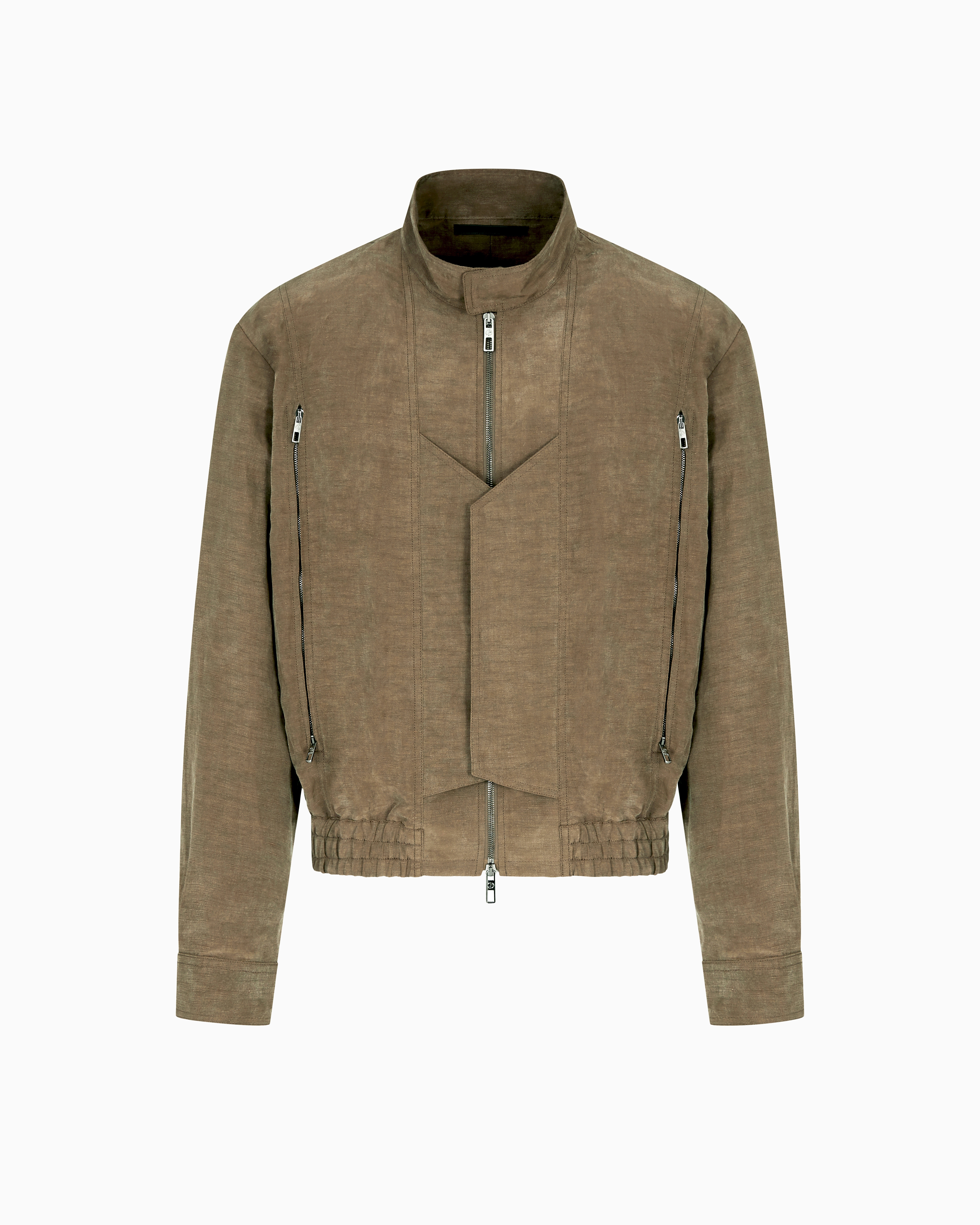 Giorgio Armani Linen And Lyocell Blouson