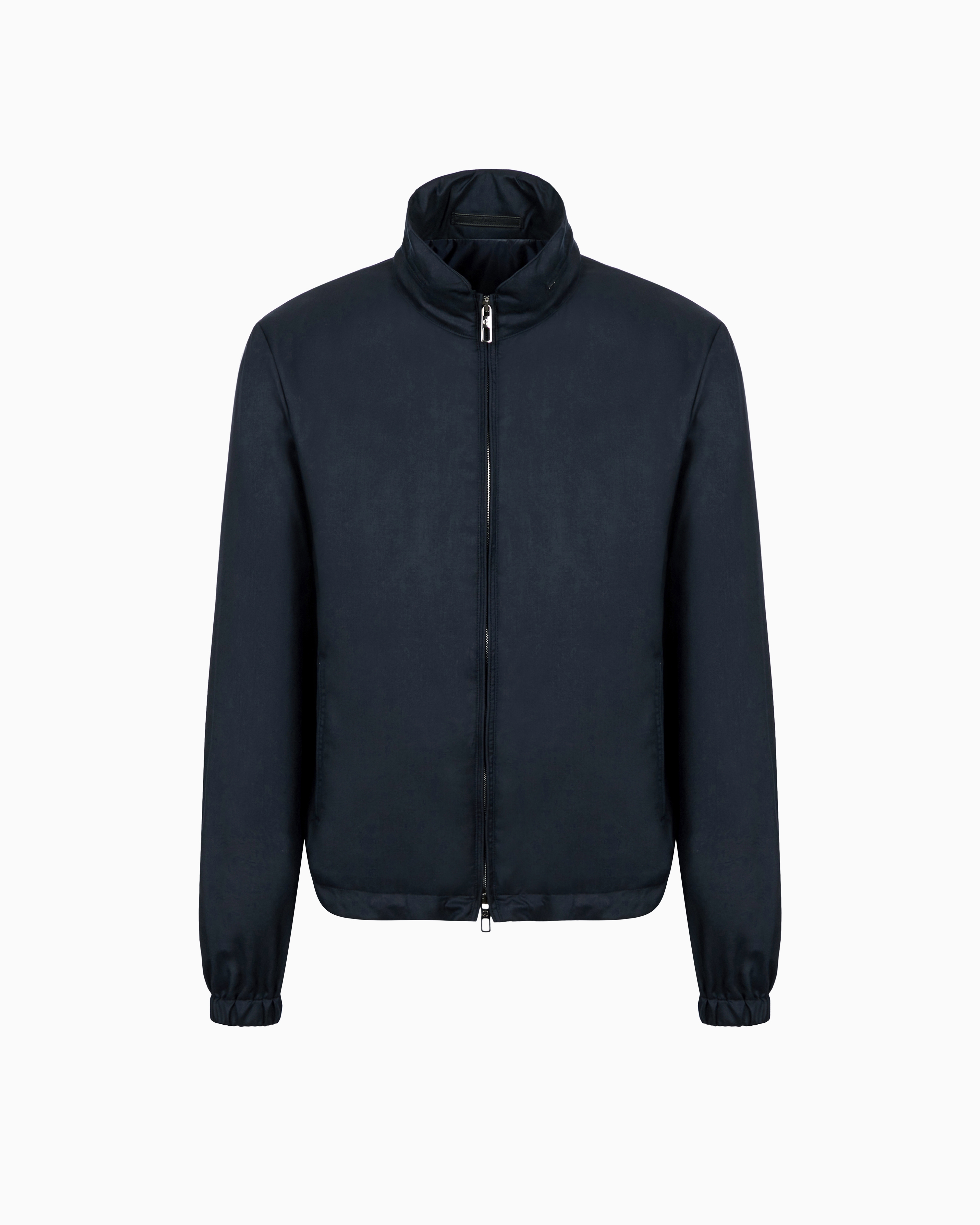 Giorgio Armani Navy Blue Icon Cashmere-Blend Gabardine Blouson 50_R