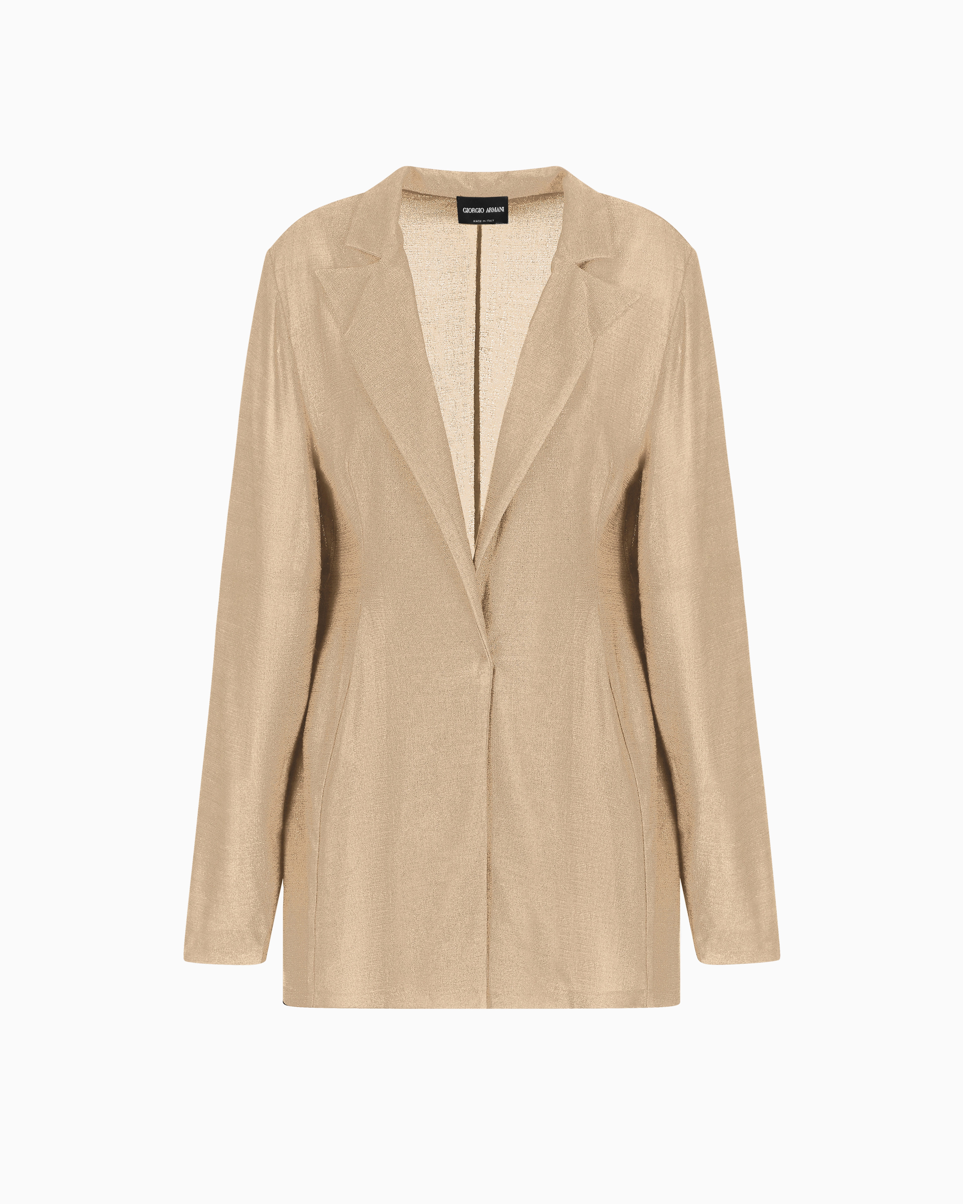 Giorgio Armani Single-breasted Jacket In Light Viscose Jersey